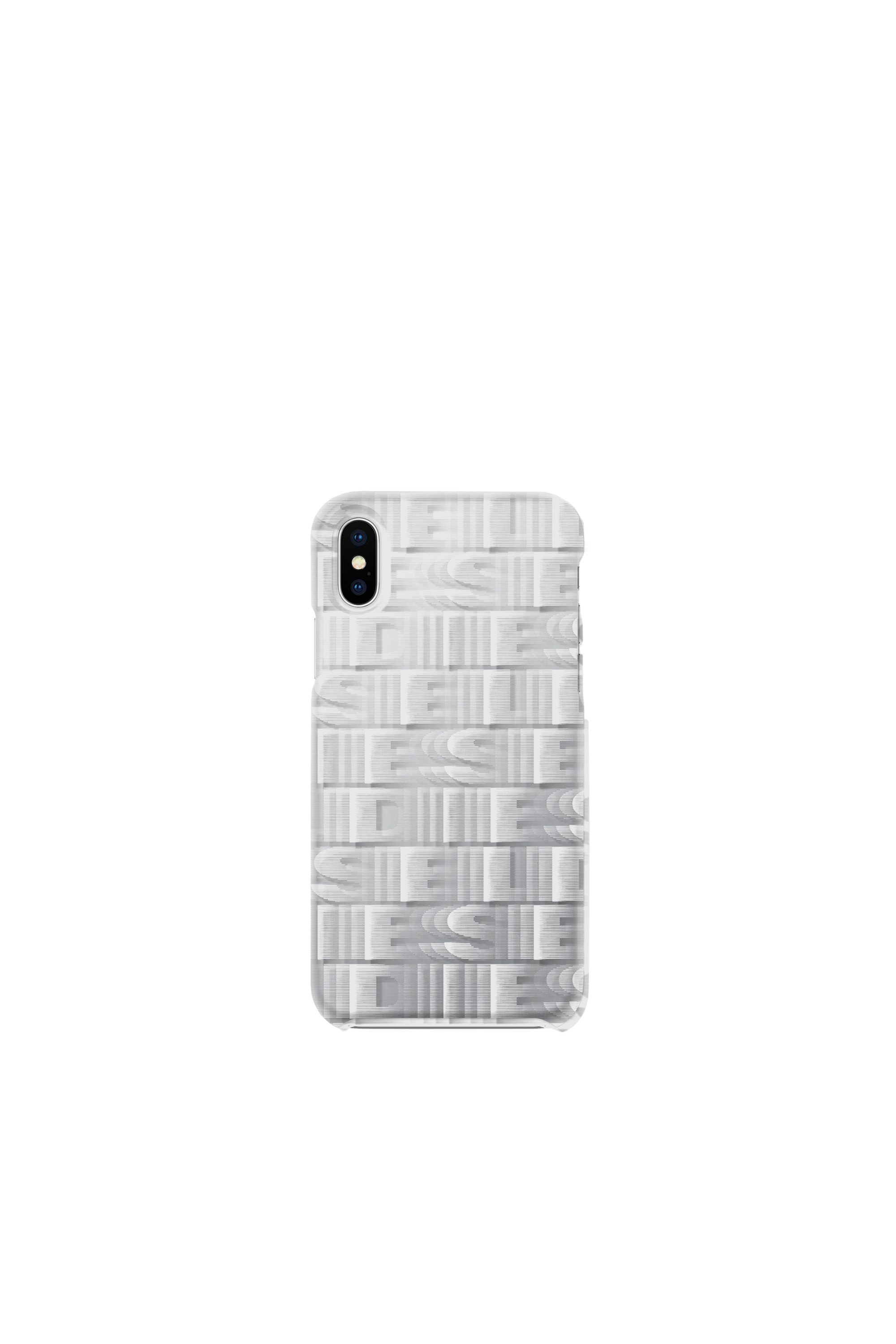 Diesel - DIESEL PRINTED CO-MOLD CASE FOR IPHONE XS & IPHONE X, Unisex's Repeating logo case, iPhone XS & iPhone X in White - 2