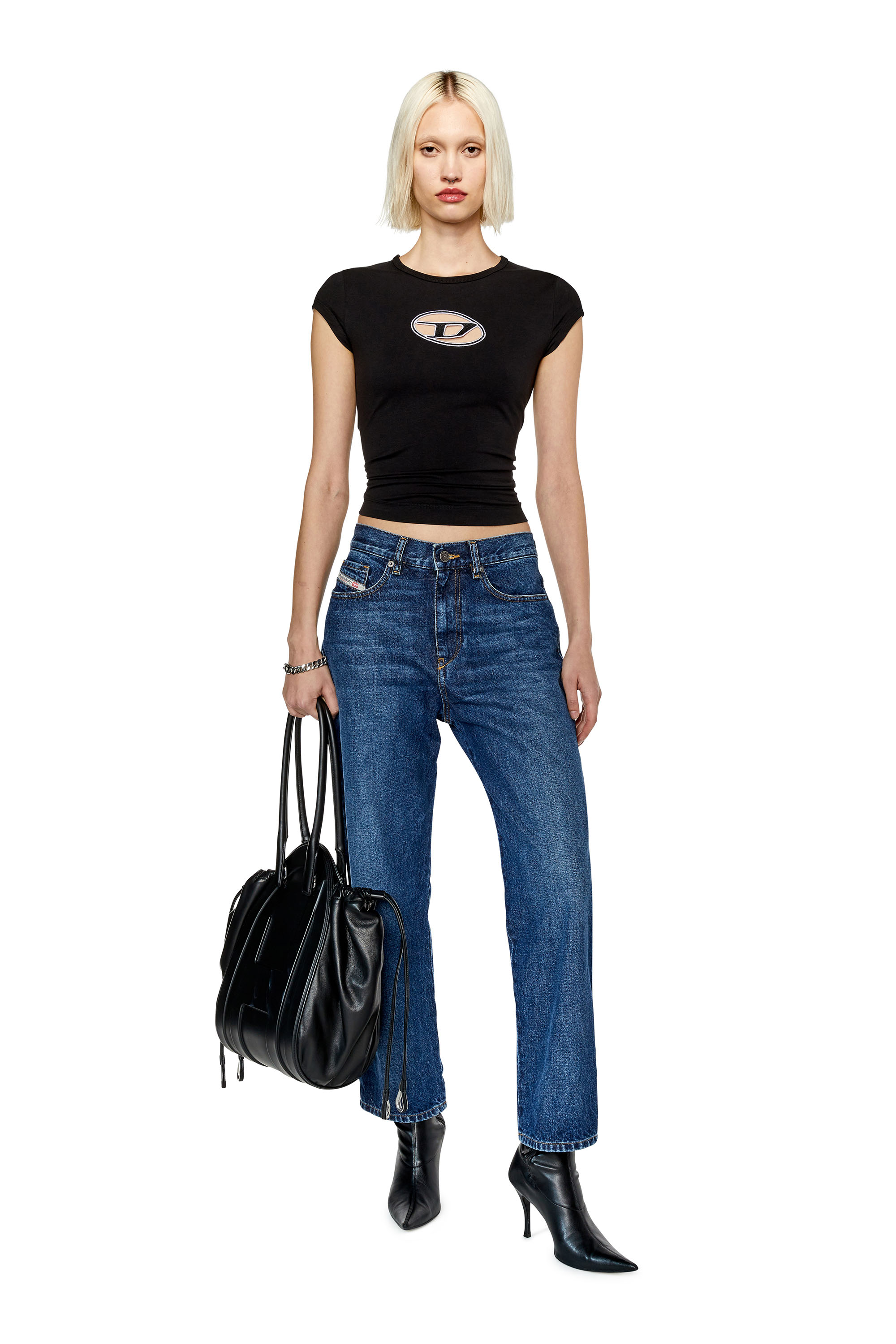 Diesel - Woman's Boyfriend Jeans 2016 D-Air 09F35, Medium blue - 2