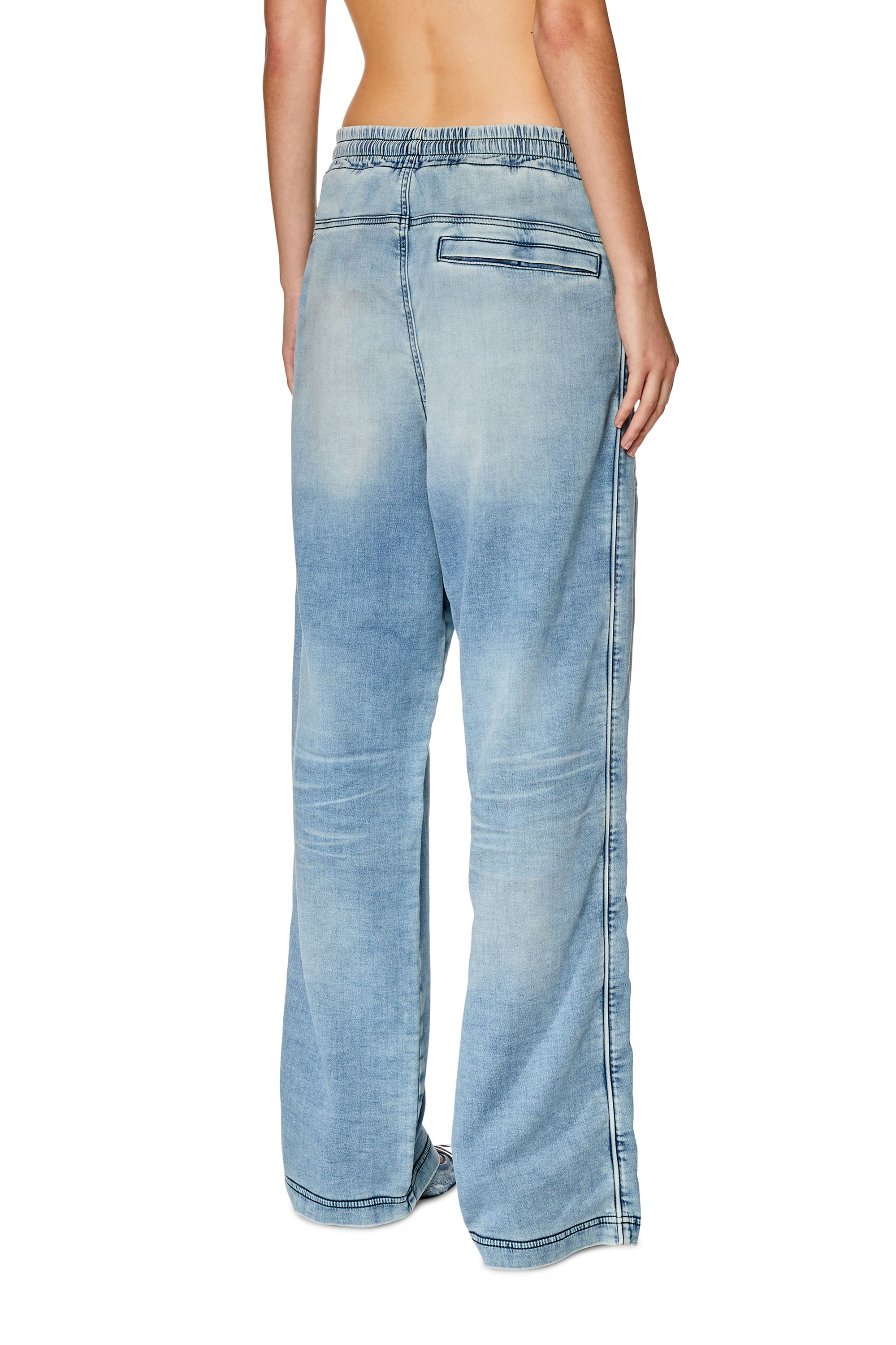 Diesel - Straight D-Martians Track Denim 068FK, Unisex's Straight D-Martians Track Denim in Light Blue - 4