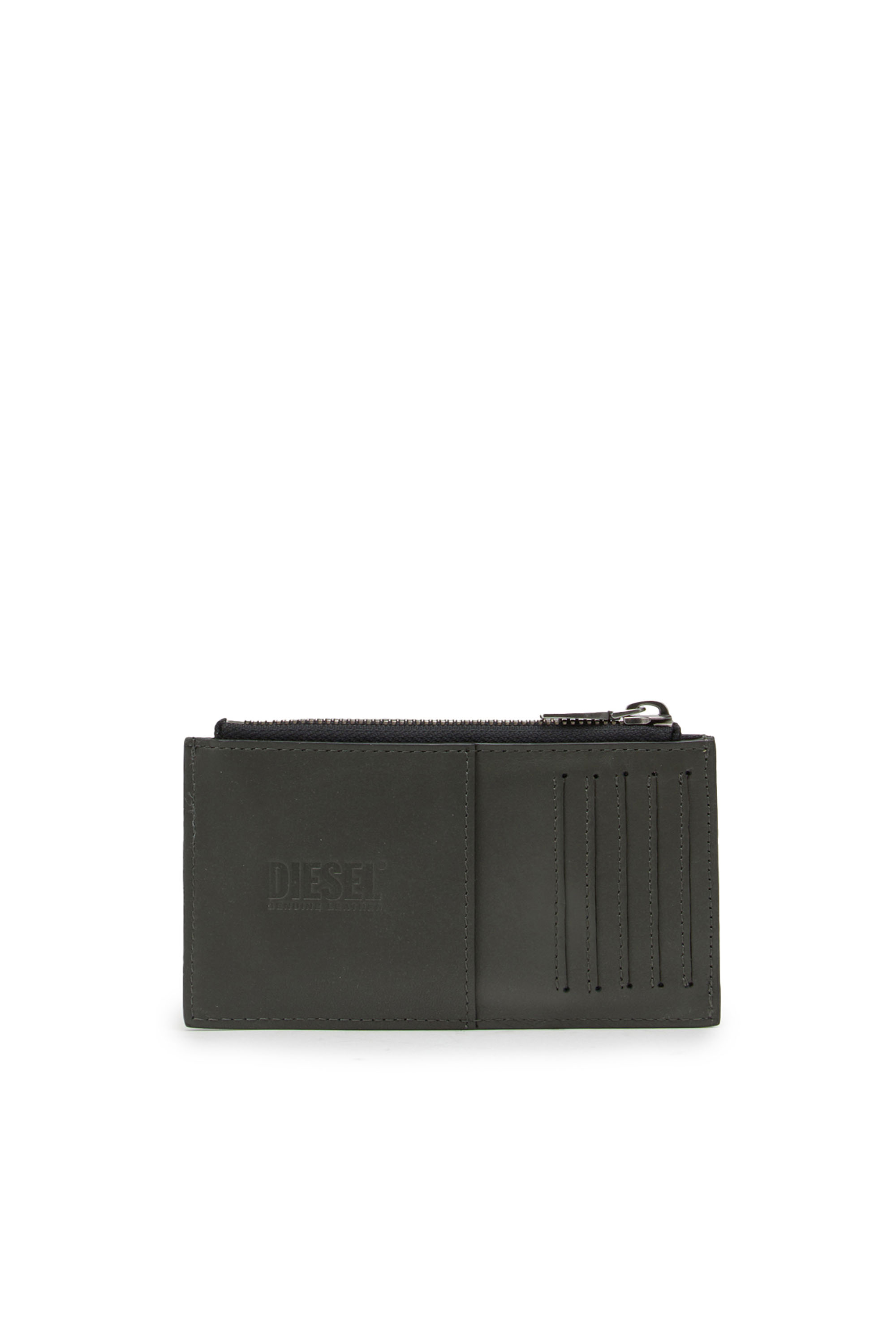 Diesel - CARD HOLDER COIN M, Man's Card holder in monogram leather in Black - 2
