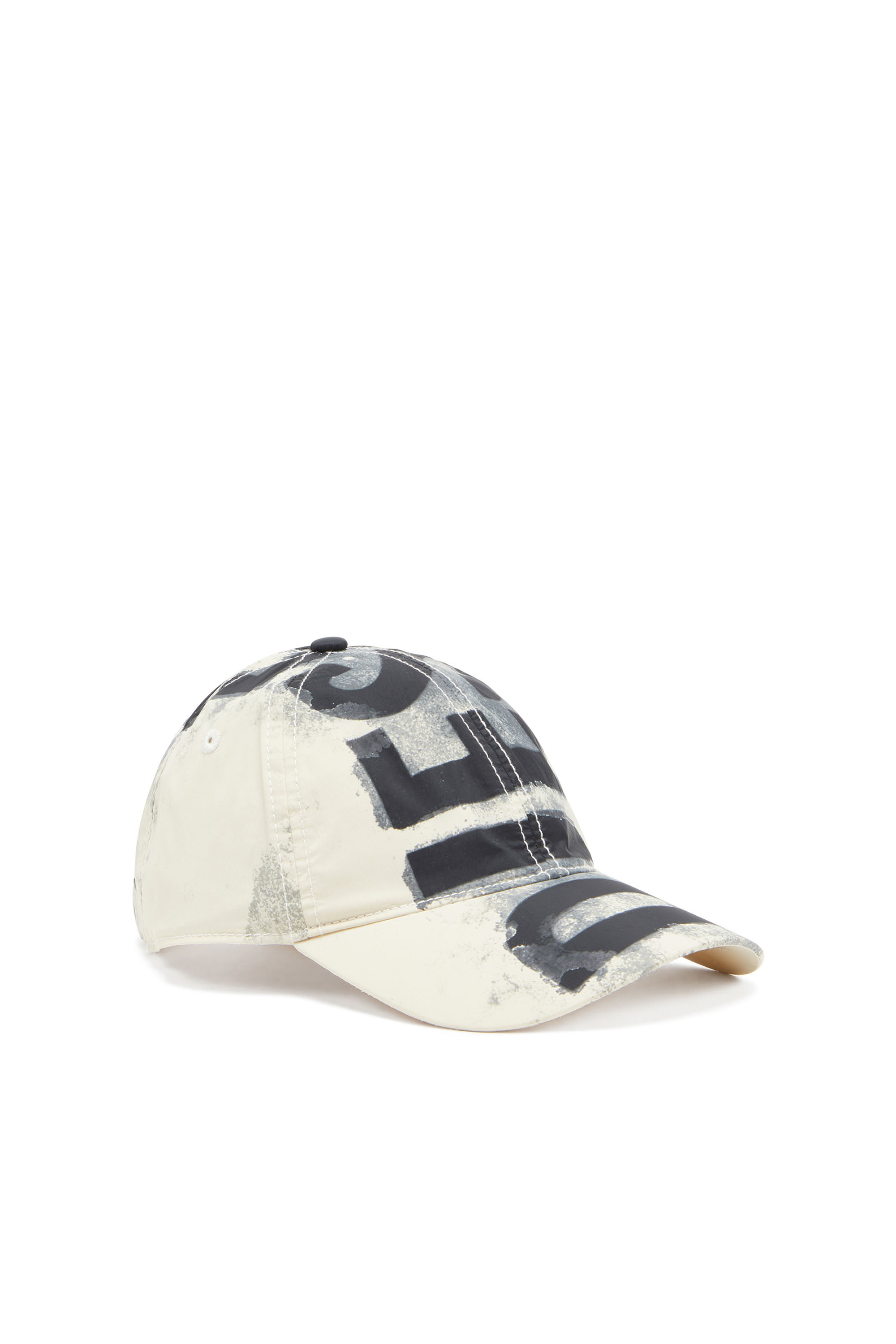 Diesel - C-EWAN-NY, Man's Nylon baseball cap with Super Logo in White - 1