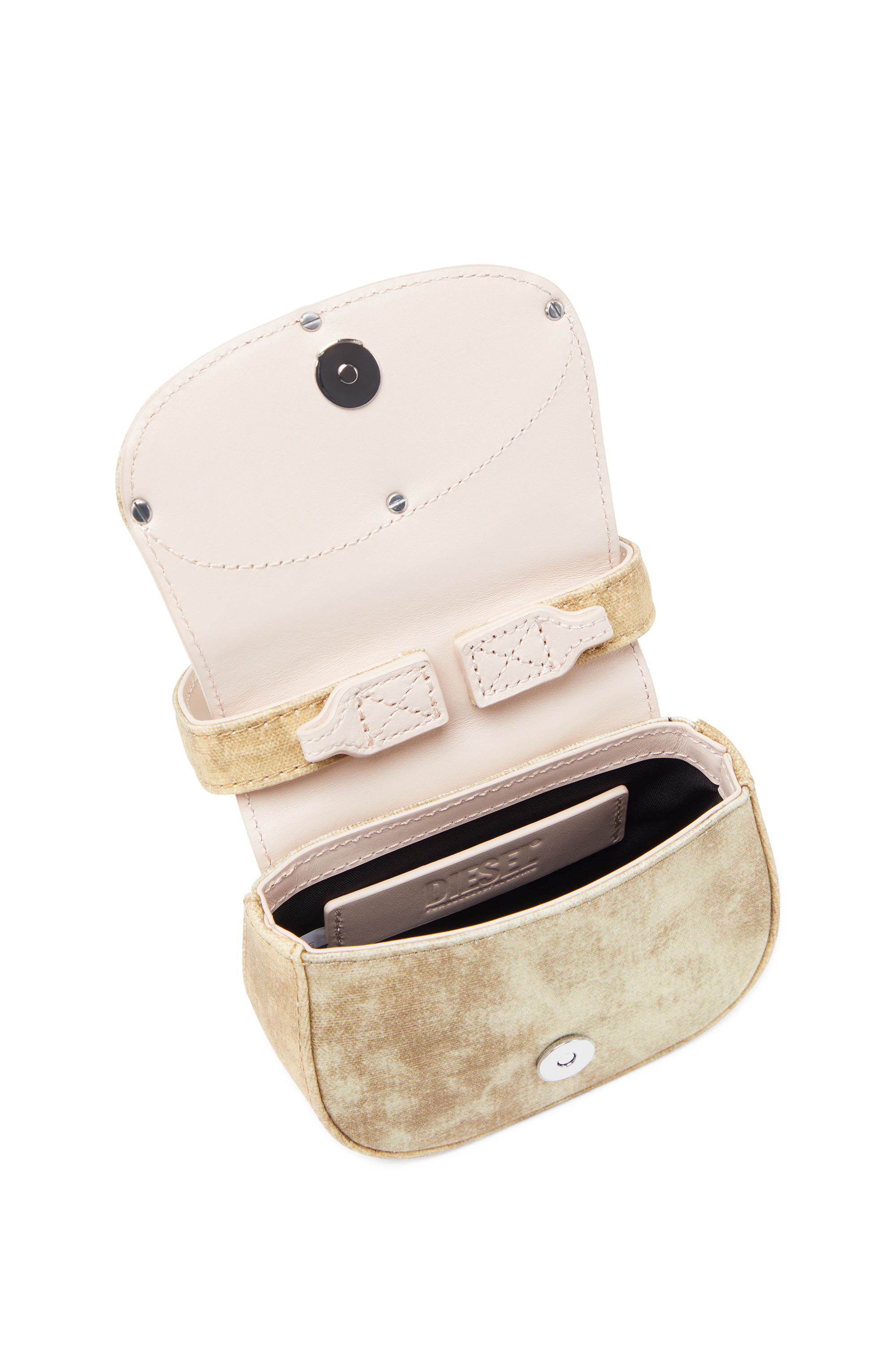 Diesel - 1DR XS, Woman's 1DR XS - Iconic mini bag in waxed canvas in Yellow - 4