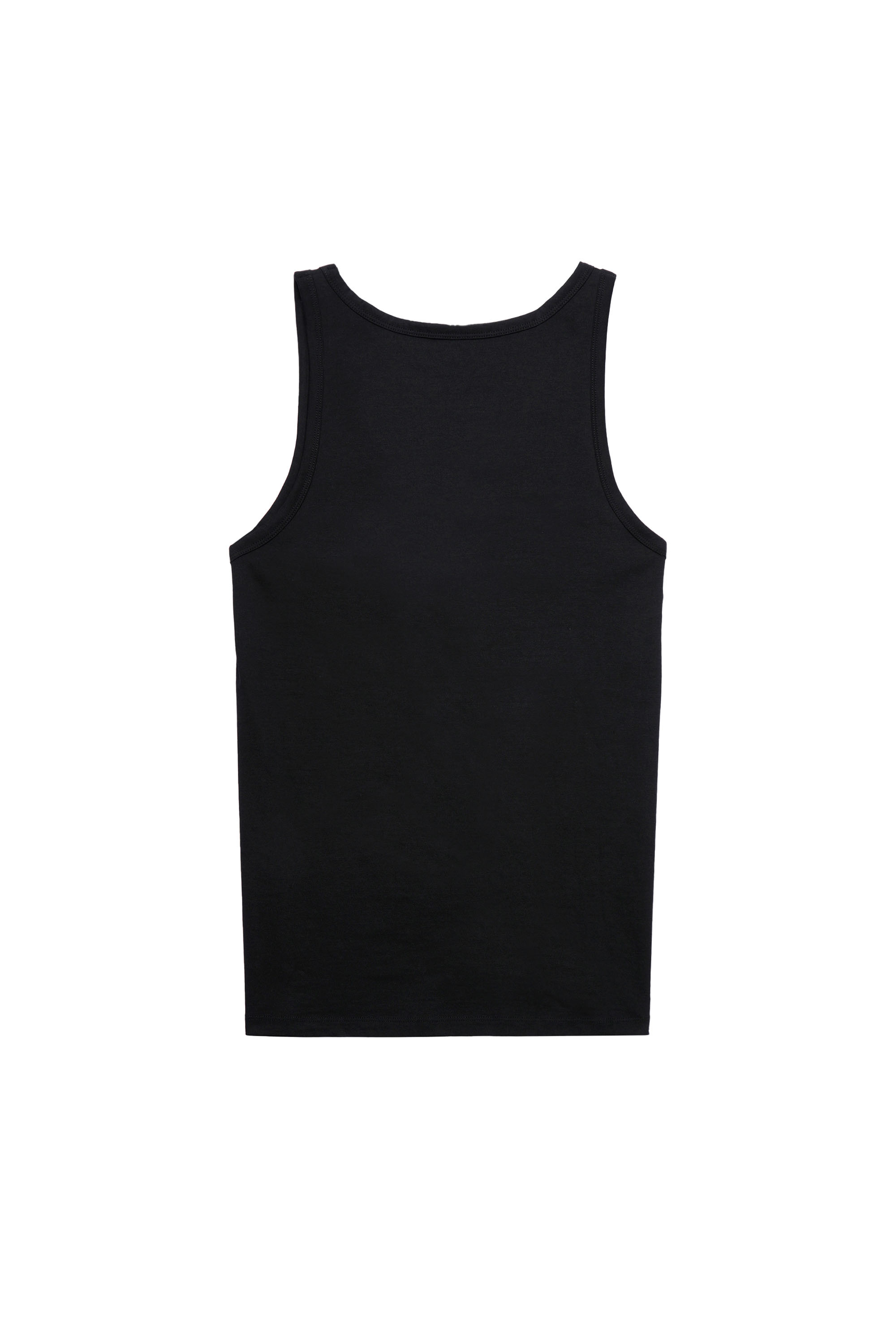 Diesel - UMTK-JOHNNY-TUBE-TWOPACK, Man's Two-pack of tank tops with logo print in Black - 3