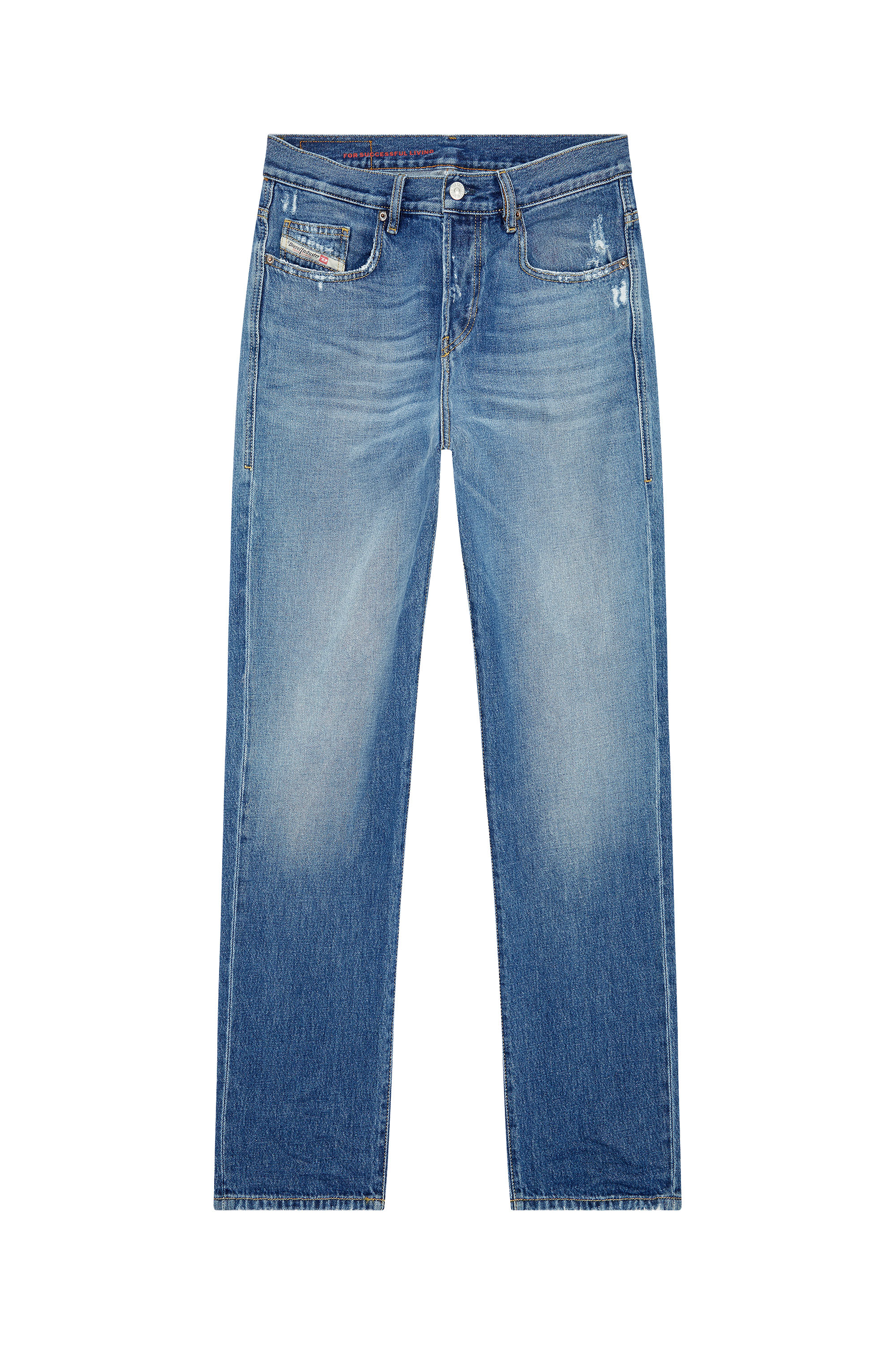 Diesel - Straight Jeans 2020 D-Viker E9C03, Man's Straight Jeans - 2020 D-Viker in Medium blue - 3