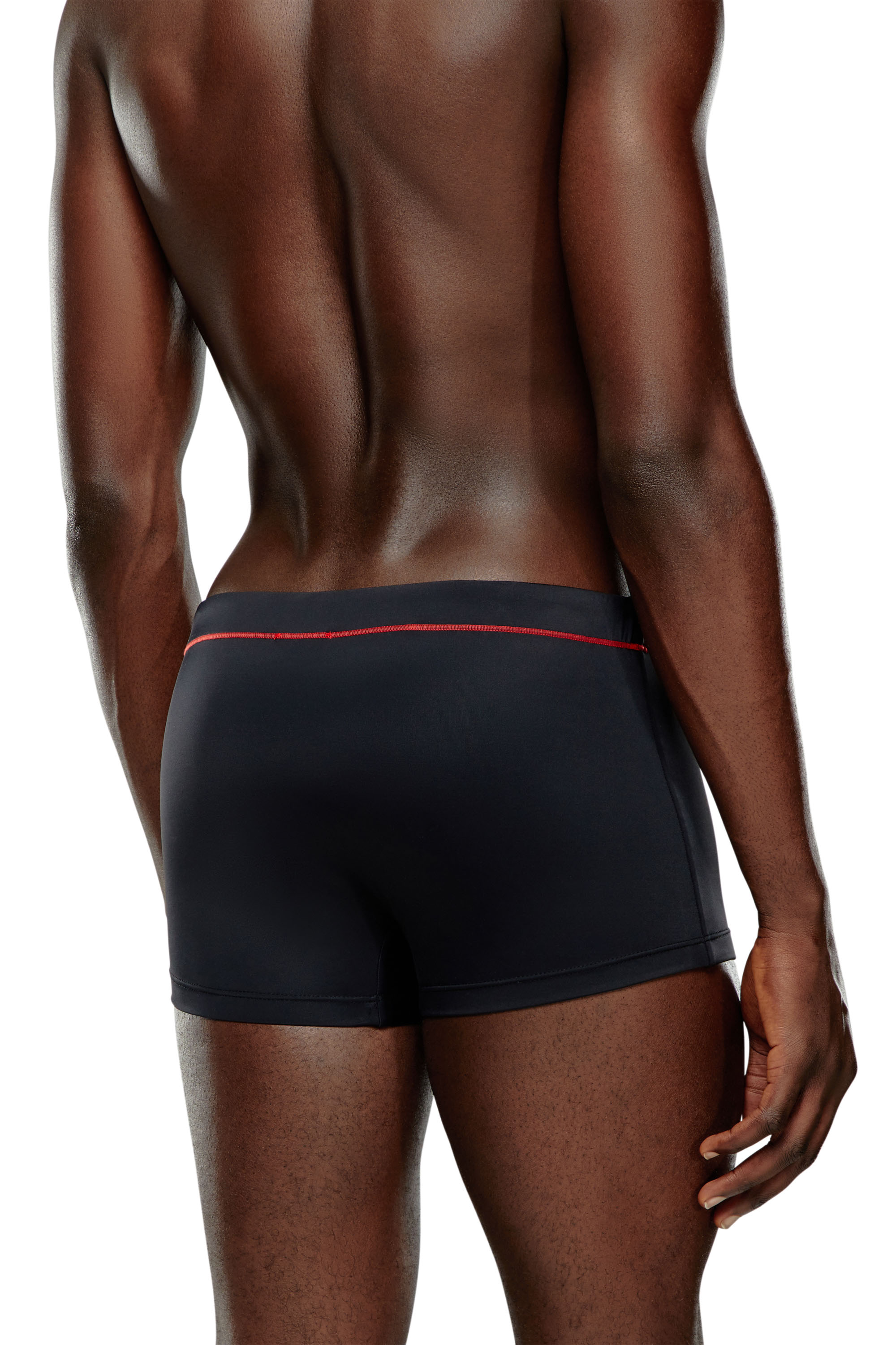 Diesel - BMBX-BRAD, Man's Swim boxer briefs with D logo in Black - 3