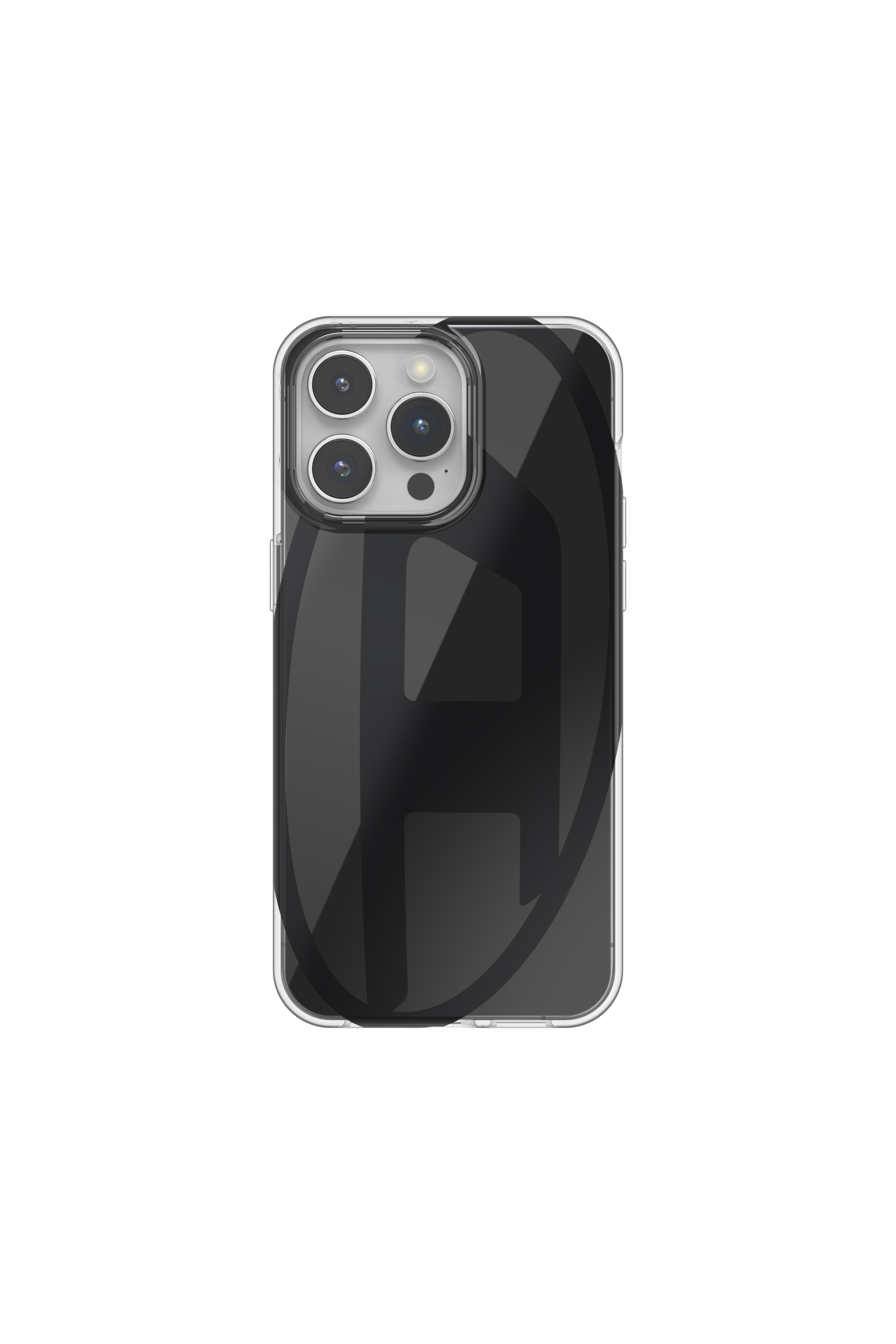 Diesel - 60041 AOP CASE, Unisex's Oval D Case for iP 15 Pro Max in Black - 2