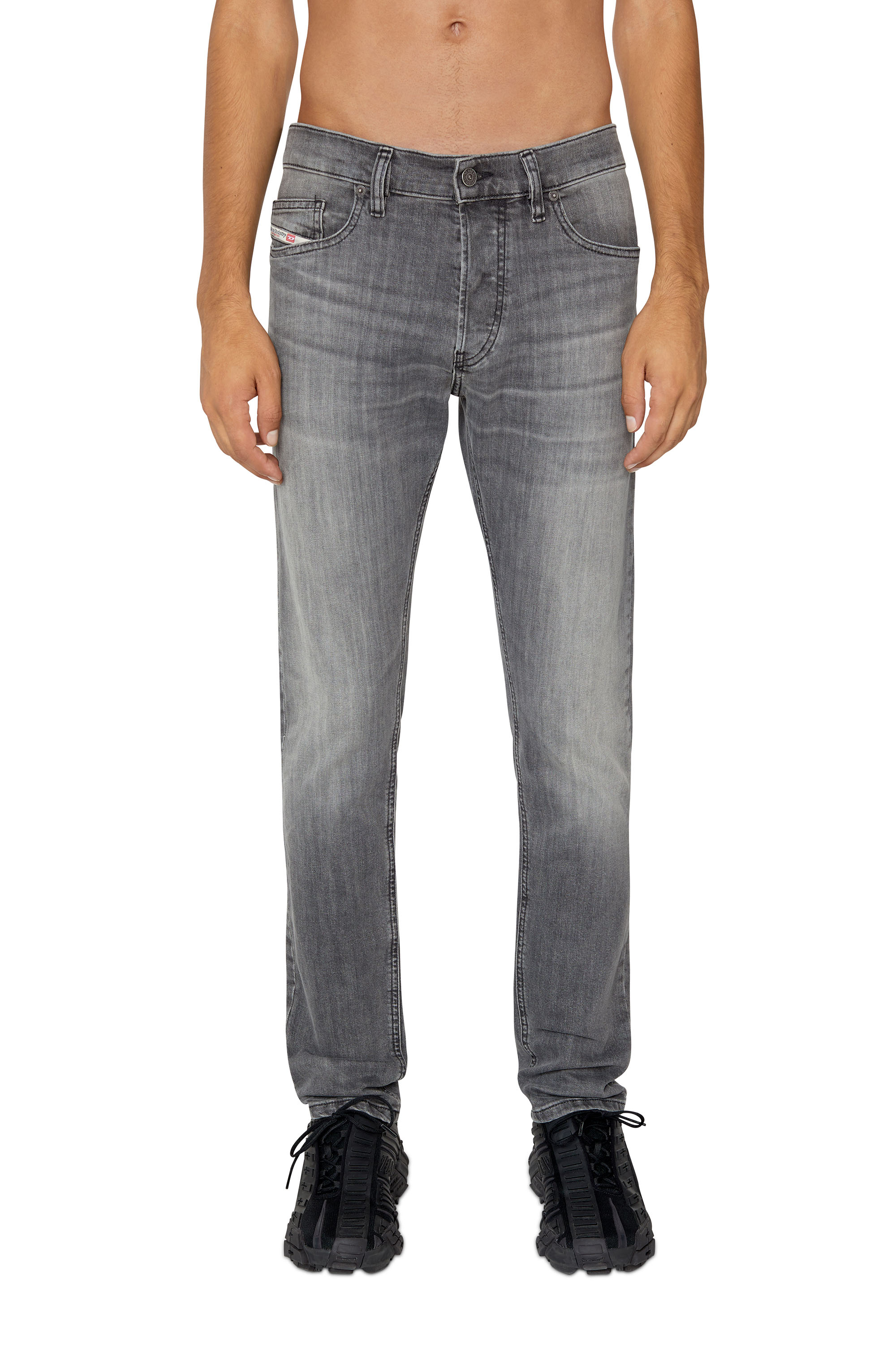 Diesel - Slim Jeans D-Luster 0BJAX, Man's Slim Jeans - D-Luster in Black/Dark grey - 1