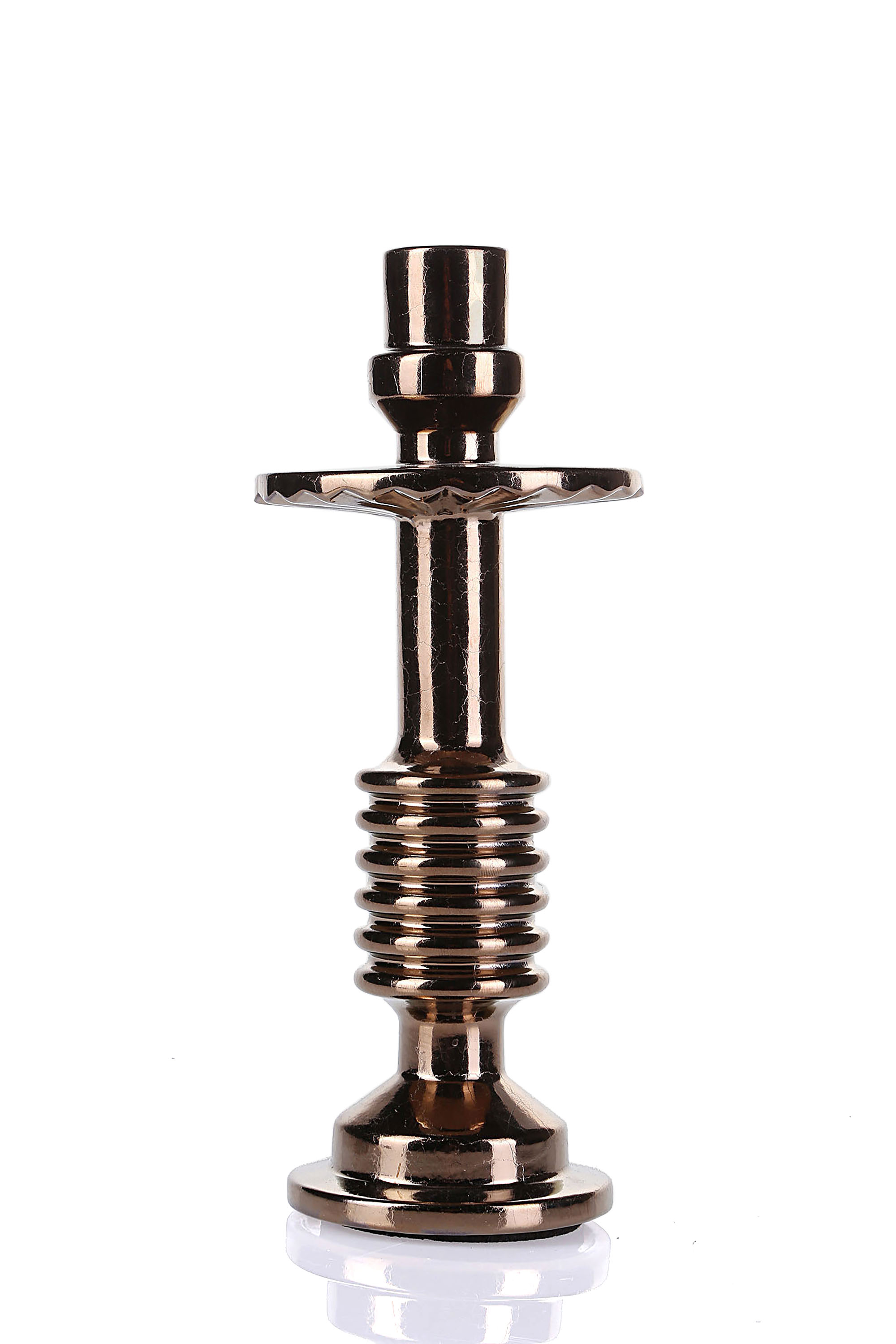 Diesel - 10954 TRANSMISSION, Unisex's Bronze small porcelain candleholder in Bronze - 1