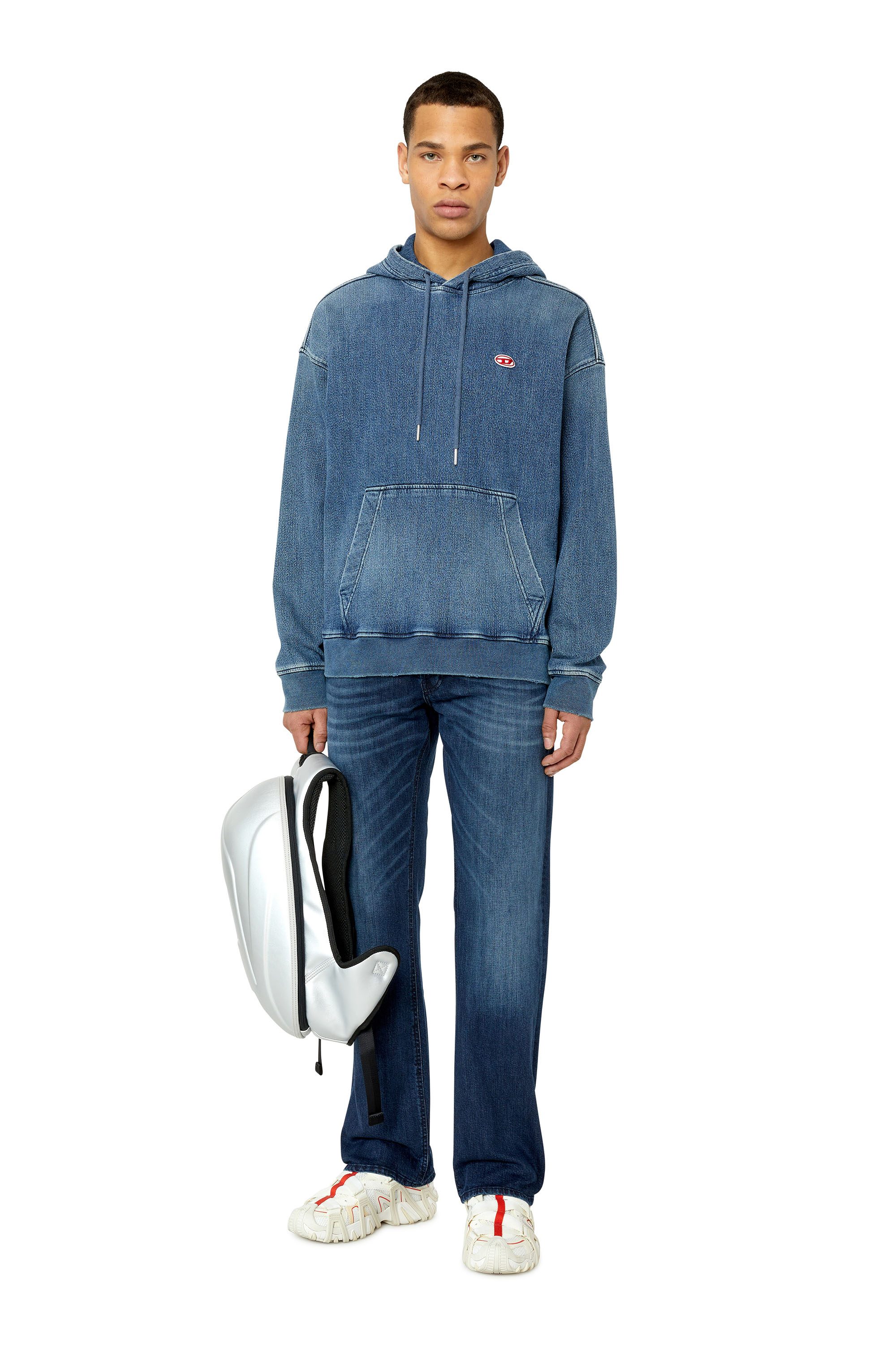 Diesel - Straight Jeans 1985 Larkee E195W, Man's Straight Jeans - 1985 Larkee in Dark Blue - 2