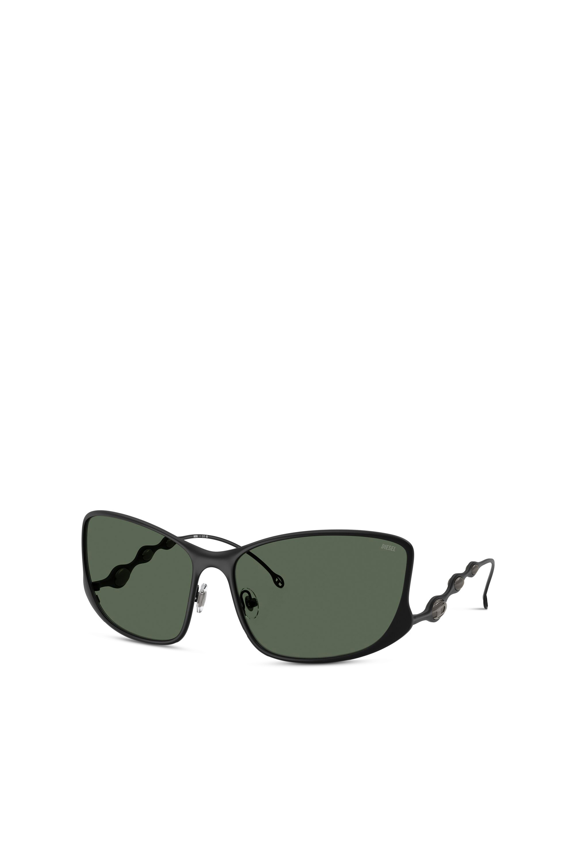 Diesel - 0DL1013, Unisex's Rectangle sunglasses in Dark Green - 1