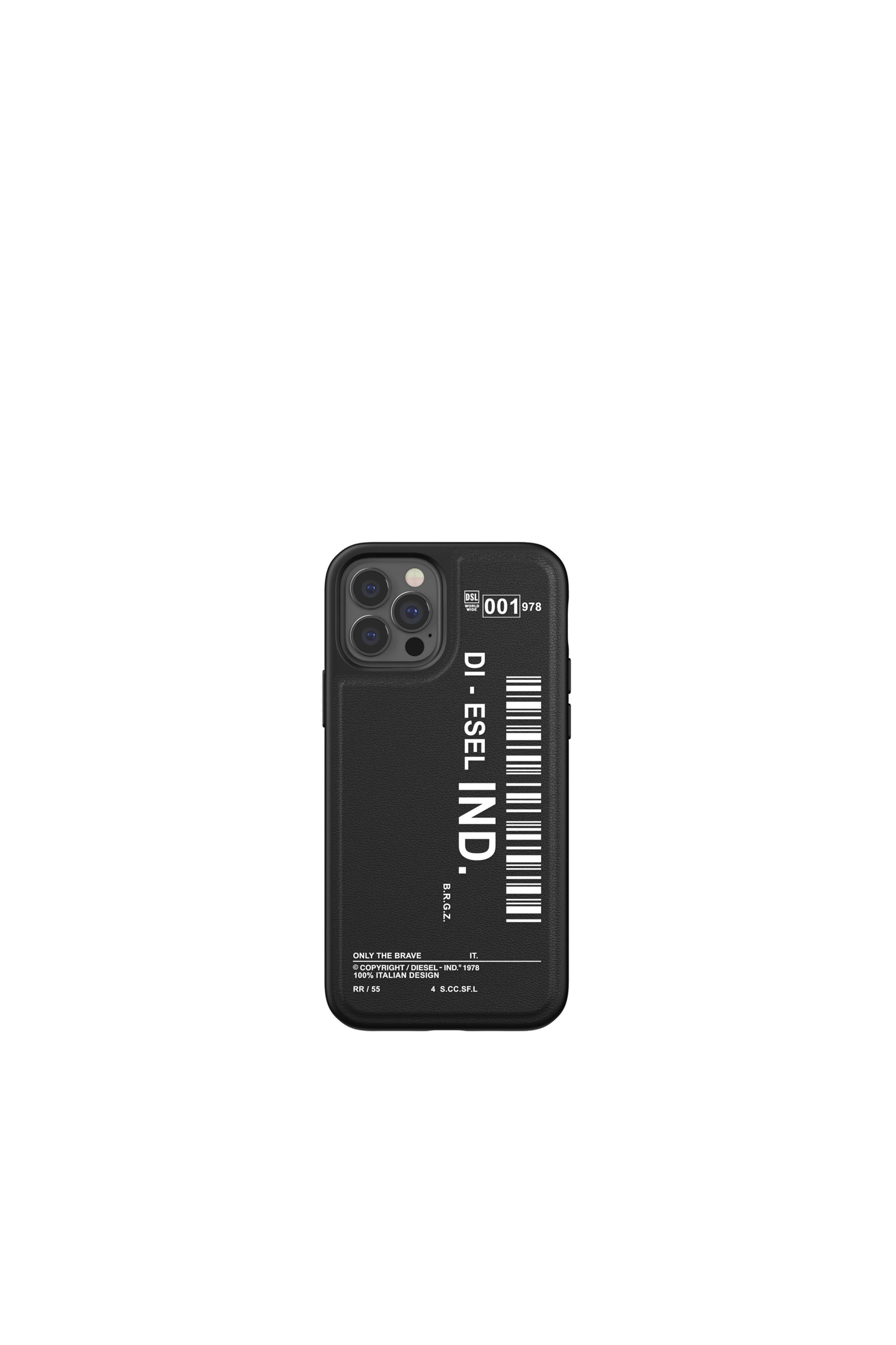 Diesel - 42489 STANDARD CASE, Unisex's Moulded Case Core for iPhone 12/12 Pro in Black - 2