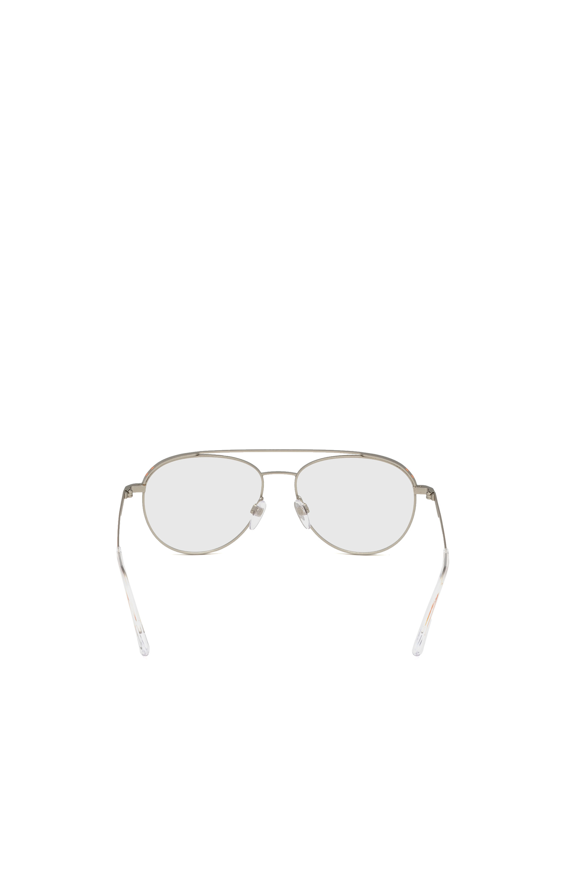 Diesel - DL5305, Unisex's Pilot shape eyeglasses with double bridge in Orange - 4