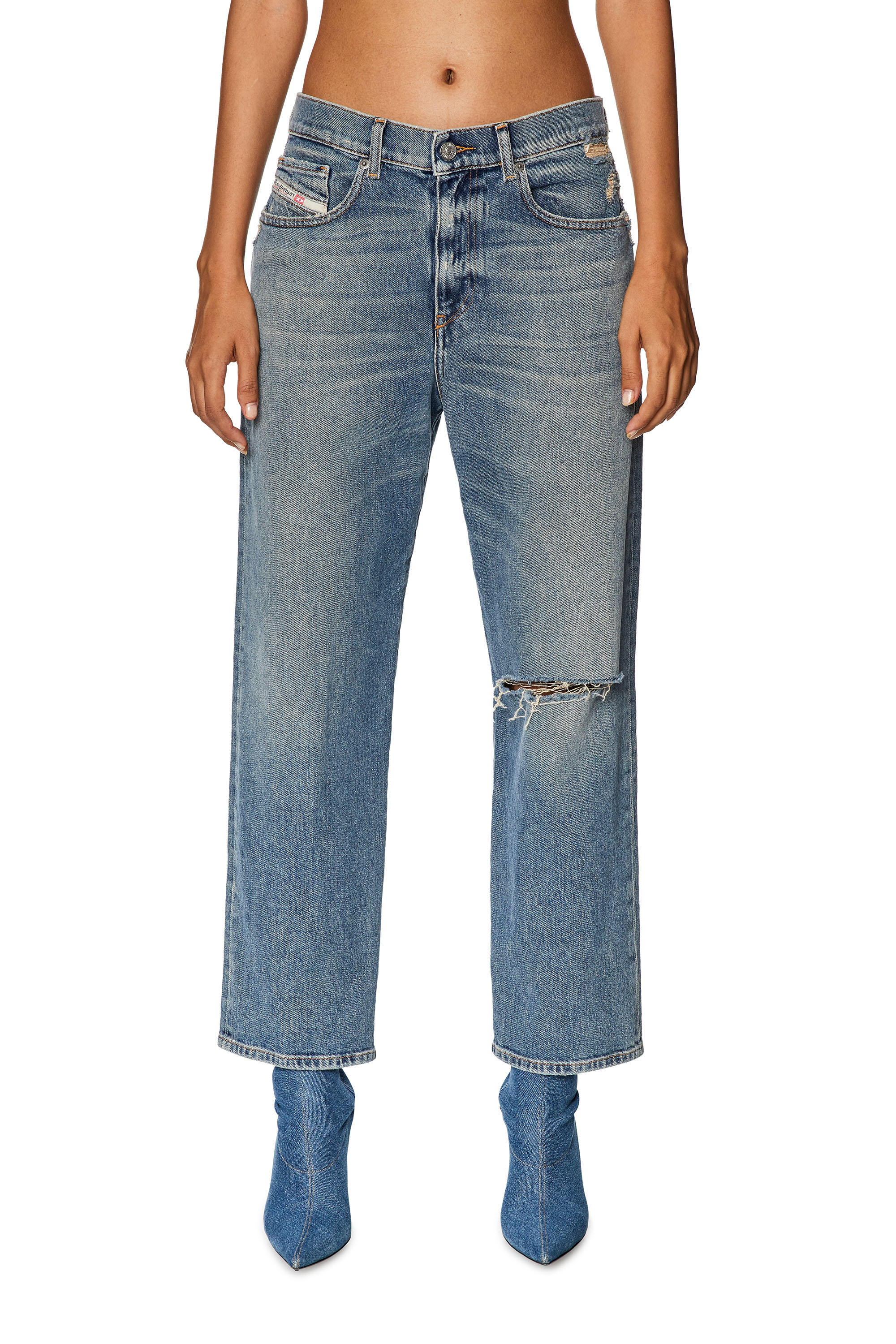 Diesel - Woman's Boyfriend Jeans 2016 D-Air 09G72, Medium blue - 1