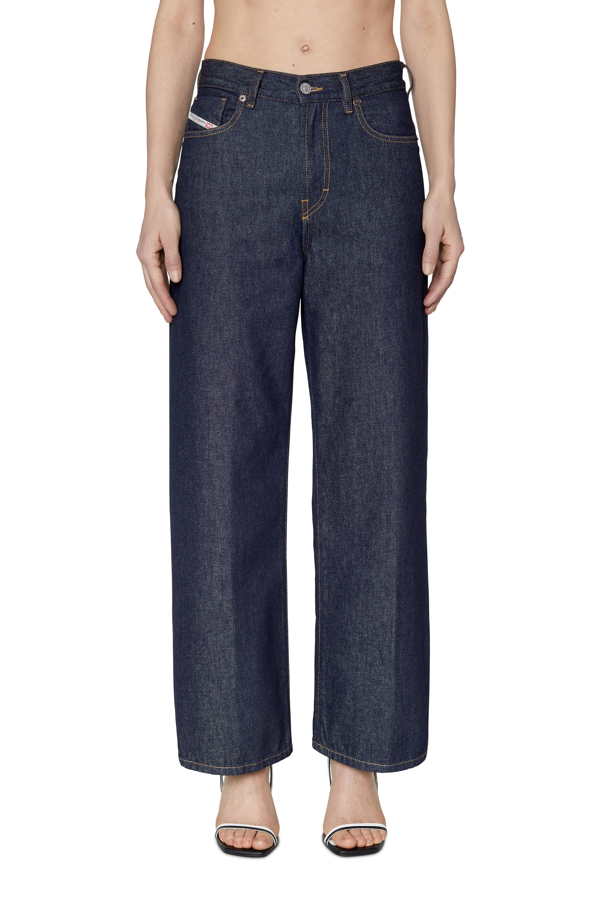 Diesel - Bootcut and Flare Jeans 2000 Widee Z9C02, Woman's Bootcut and Flare Jeans - 2000 Widee in Dark Blue - 1
