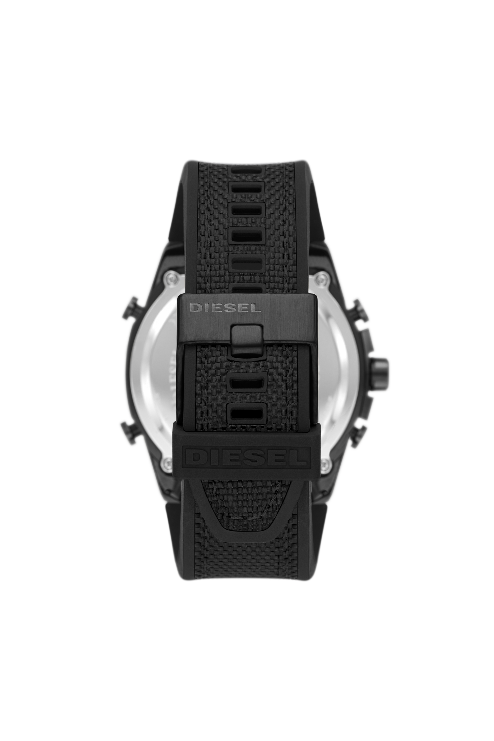 Diesel - DZ4593, Man's Mega chief ana-digi black silicone watch in Black - 2