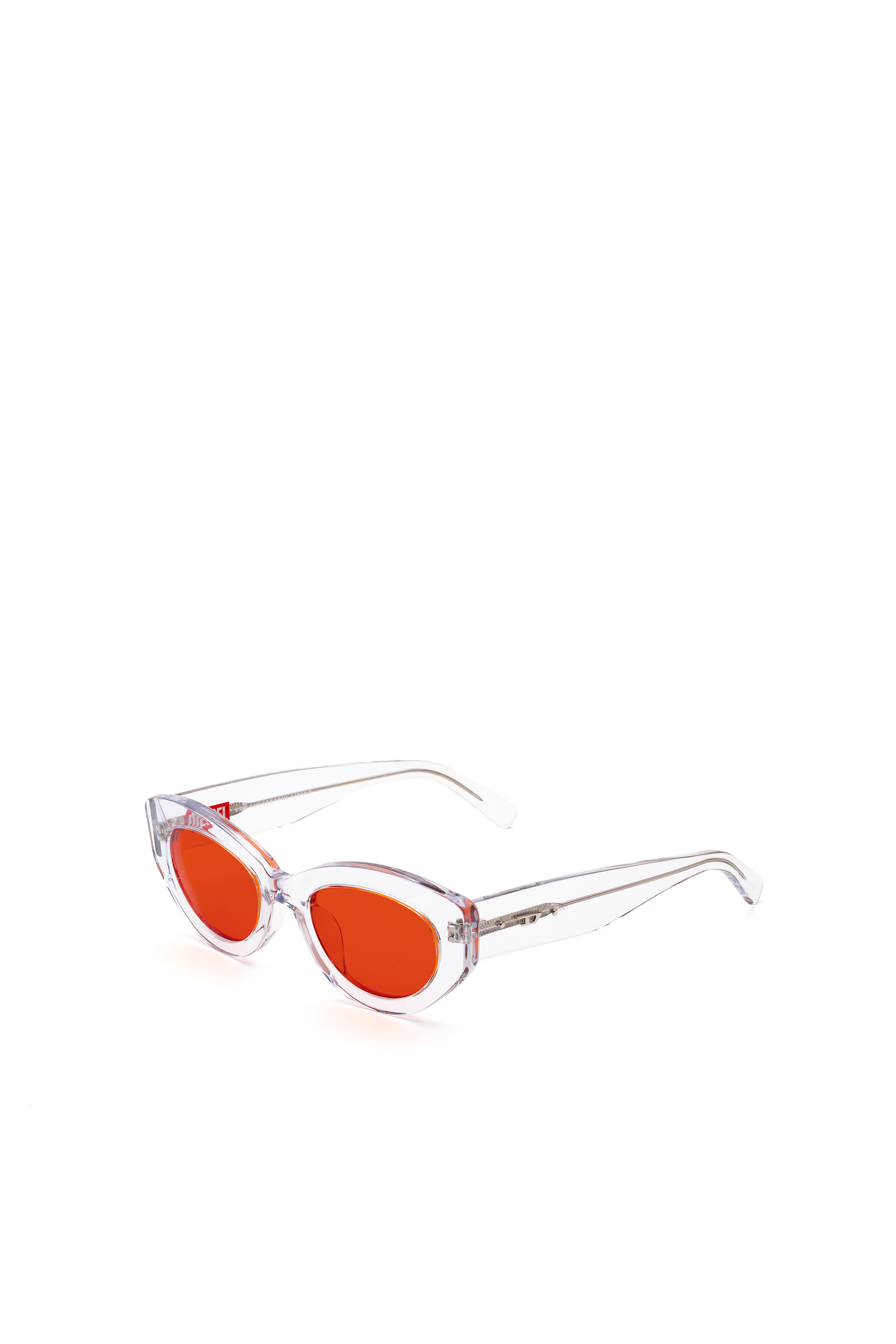 Diesel - DM0367, Unisex's Cateye shape sunglasses in White - 2