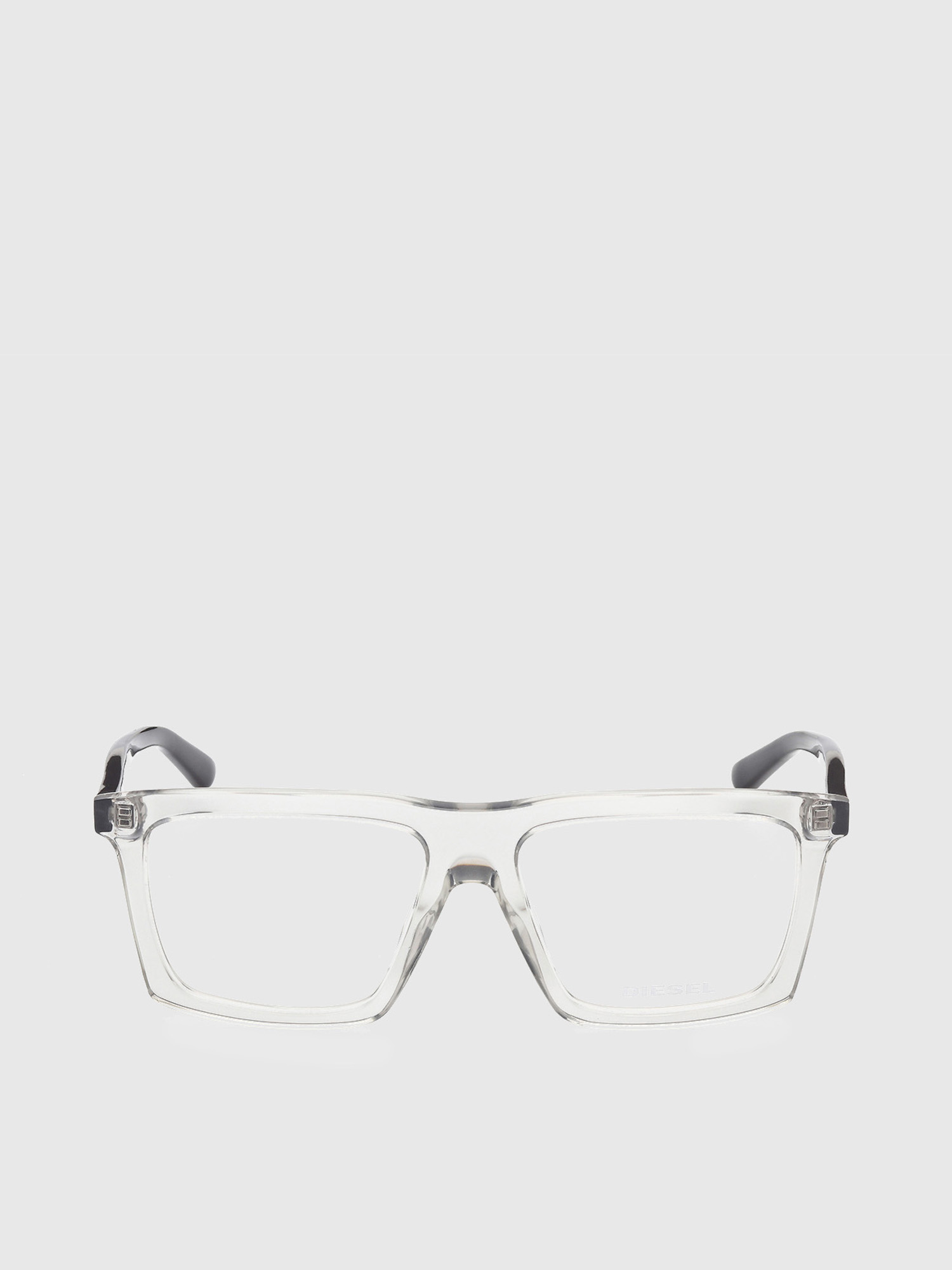 Diesel - DL5399, Man's Optical glasses with rectangular shape in White/Black - 1