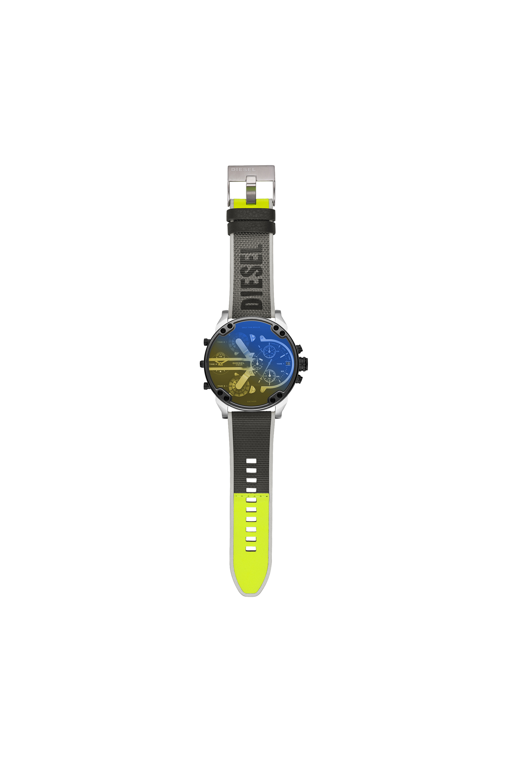 Diesel - DZ7429, Man's Mr Daddy 2.0 two-hand black nylon watch in Grey - 4