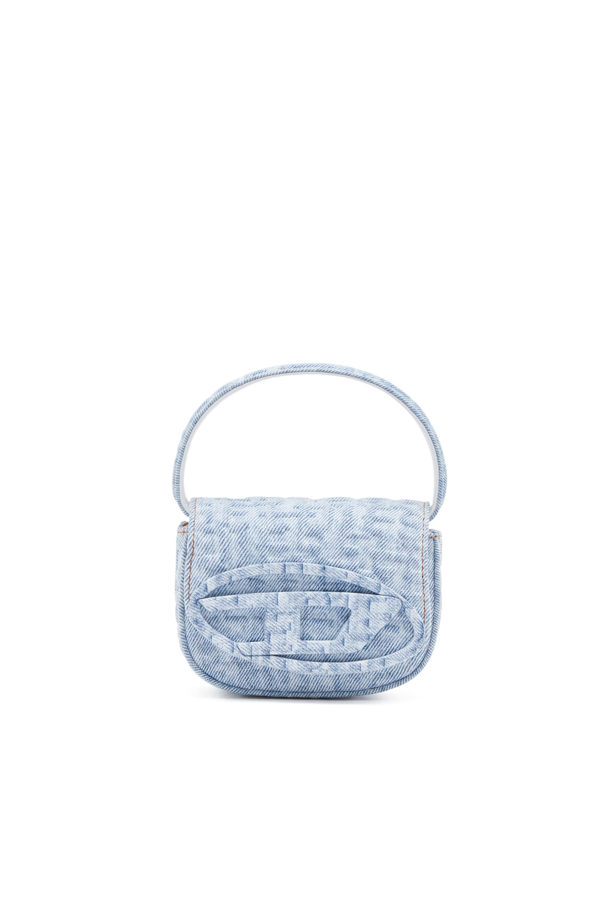 Diesel - 1DR XS, Woman's 1DR XS - Iconic mini bag in monogram denim in Light Blue - 1
