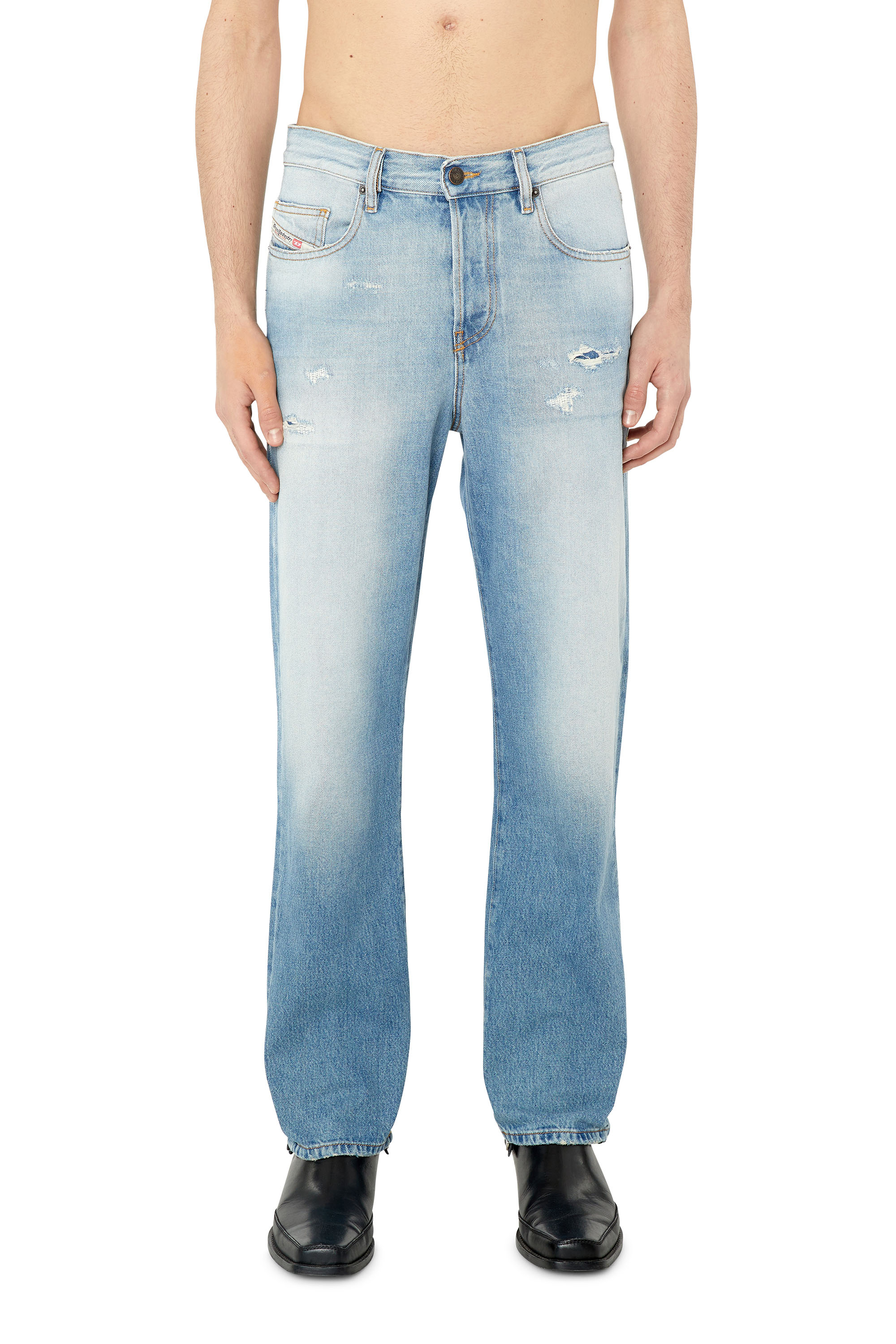 Diesel - Man's Straight Jeans 2020 D-Viker E9C15, Light Blue - 1