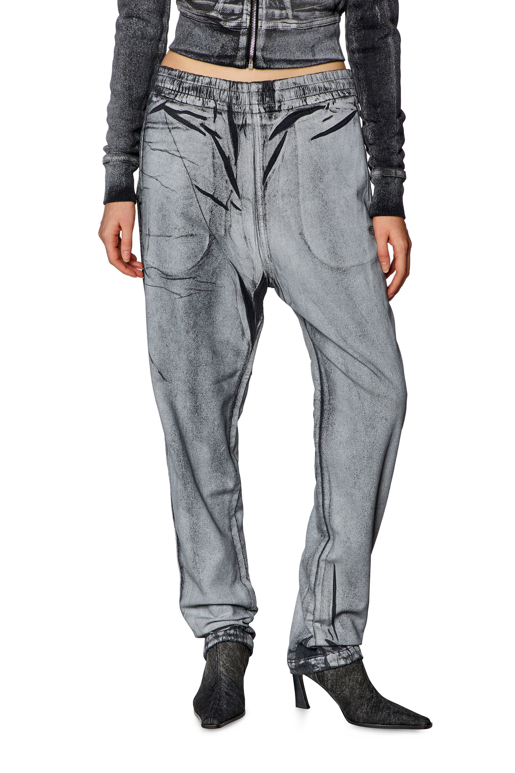 Diesel - Unisex's Slim D-Labb Track denim 068KQ, Grey - 1