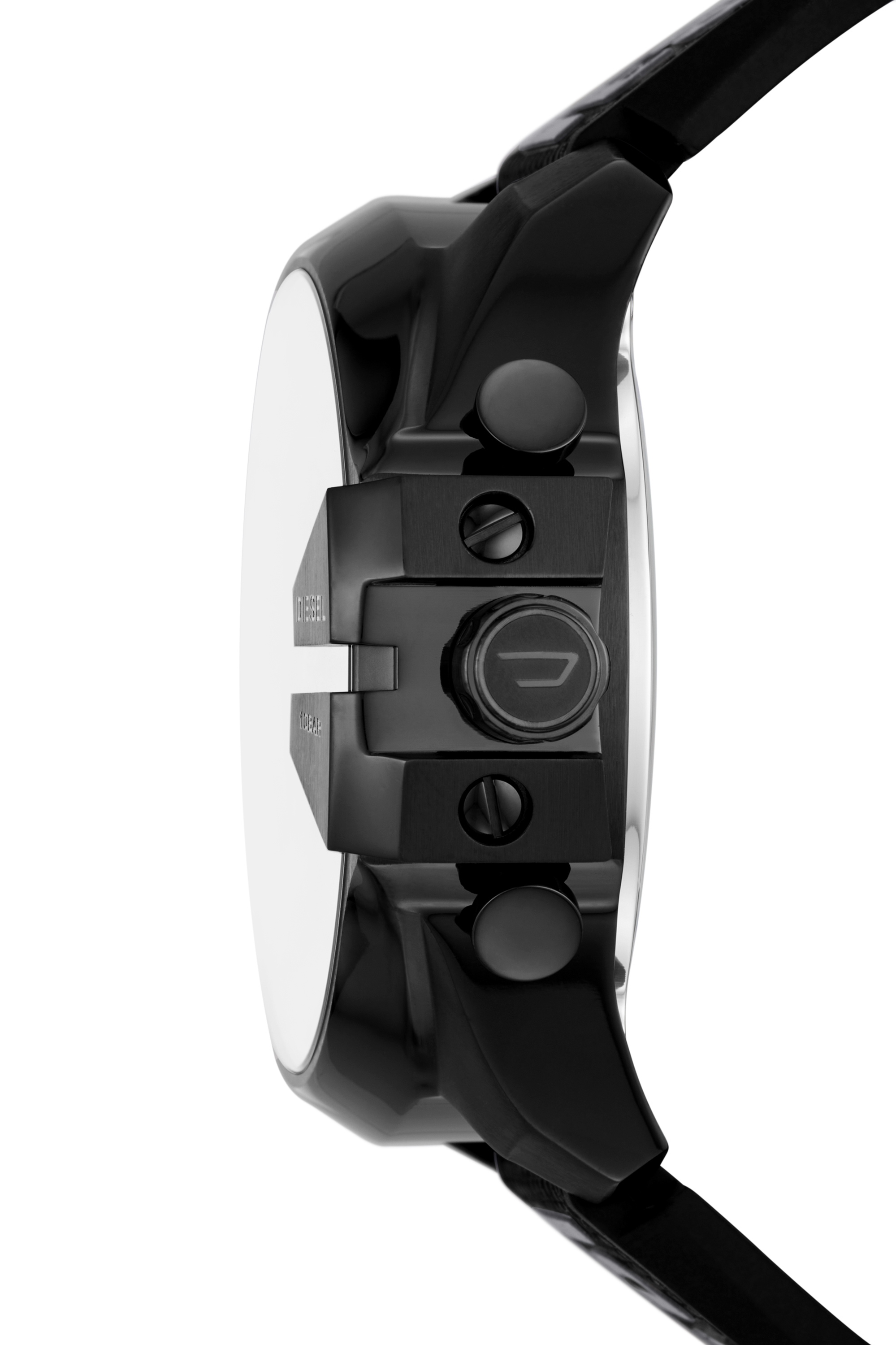 Diesel - DZ4593, Man's Mega chief ana-digi black silicone watch in Black - 3