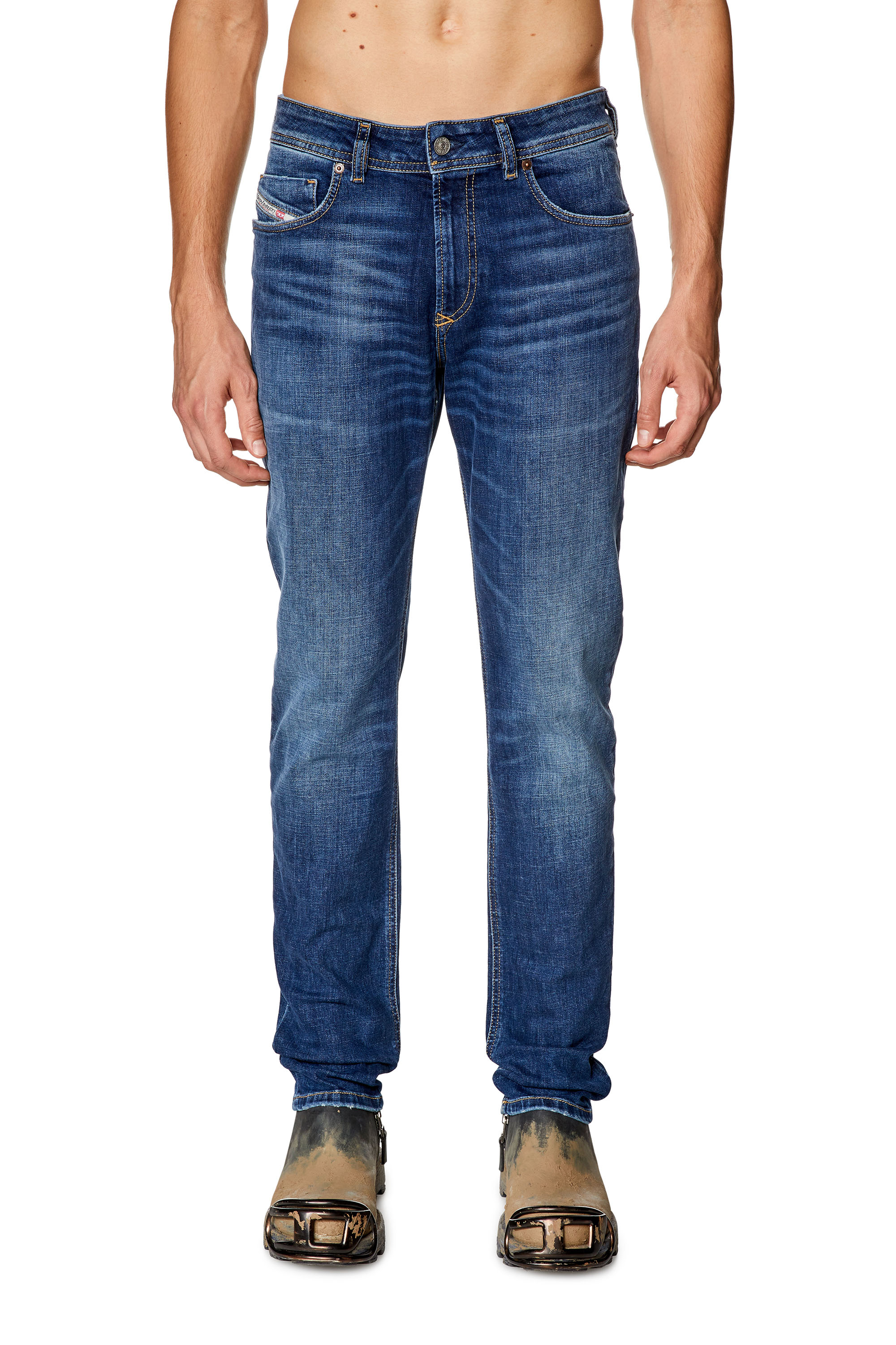 Diesel - Man's Skinny Jeans 1979 Sleenker 09H63, Dark Blue - 1