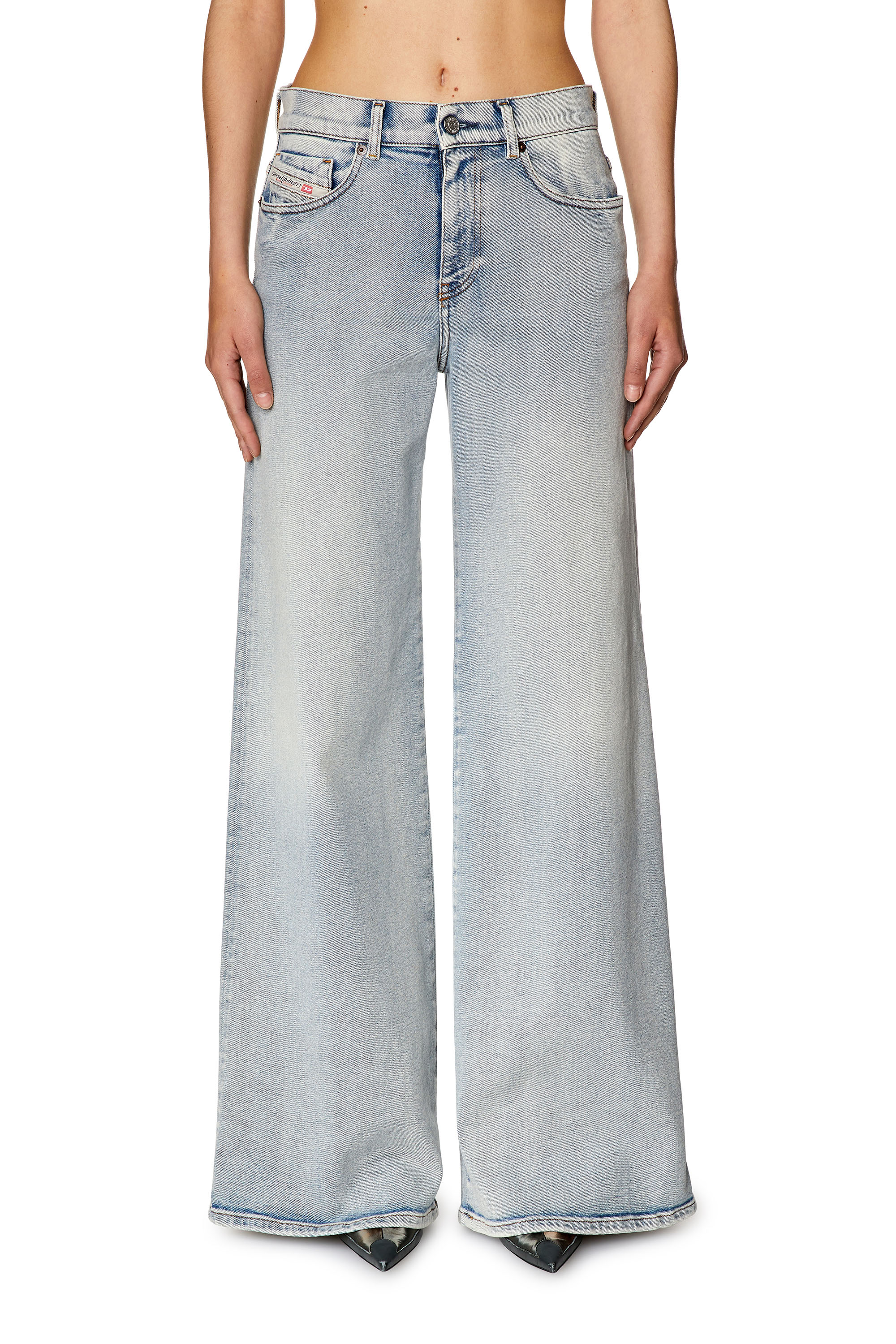 Diesel - Bootcut and Flare Jeans 1978 D-Akemi 9C08L, Woman's Bootcut and Flare Jeans - 1978 D-Akemi in Light Blue - 1
