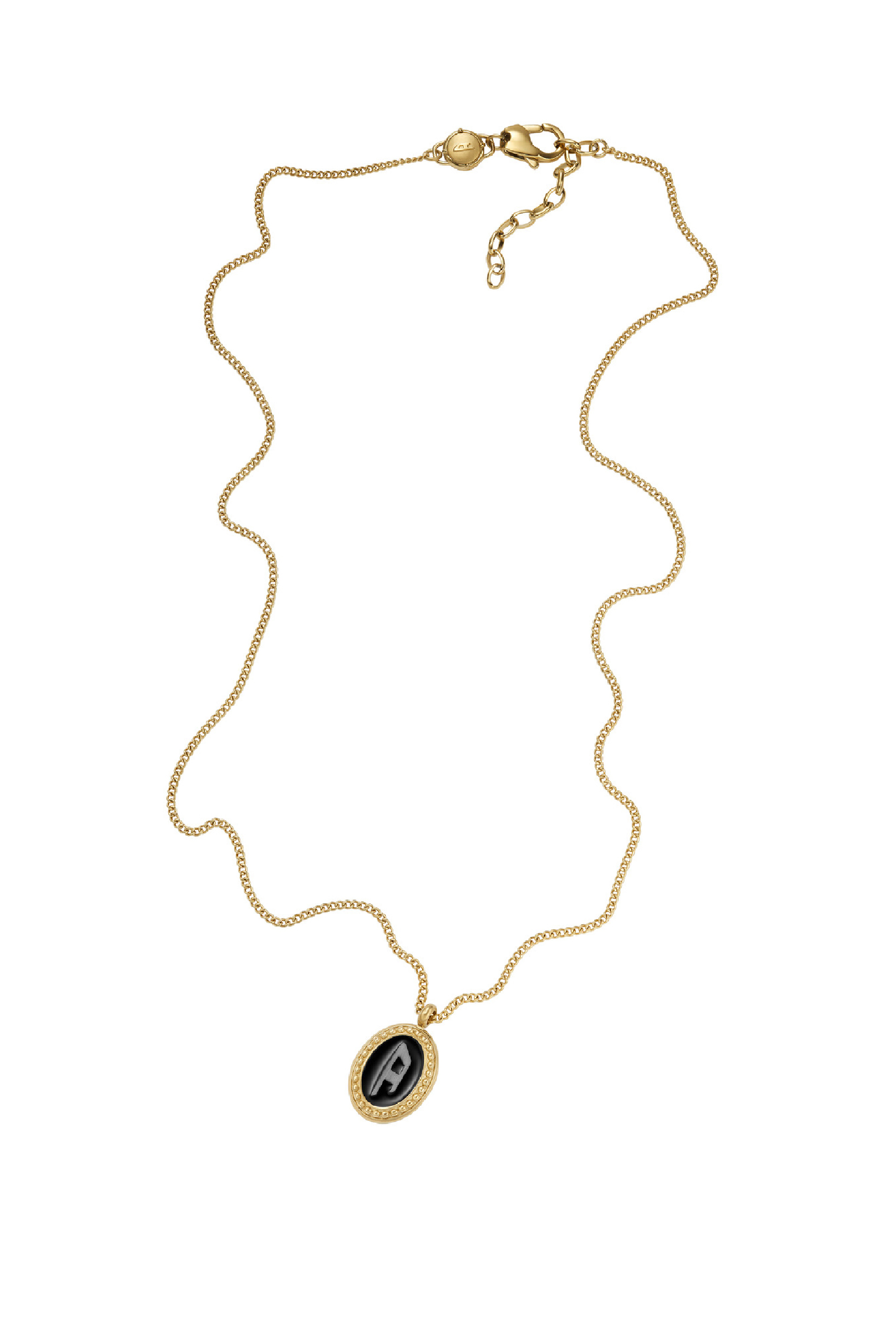 Diesel - DX1383, Unisex's Gold stainless steel pendant necklace in Gold - 2