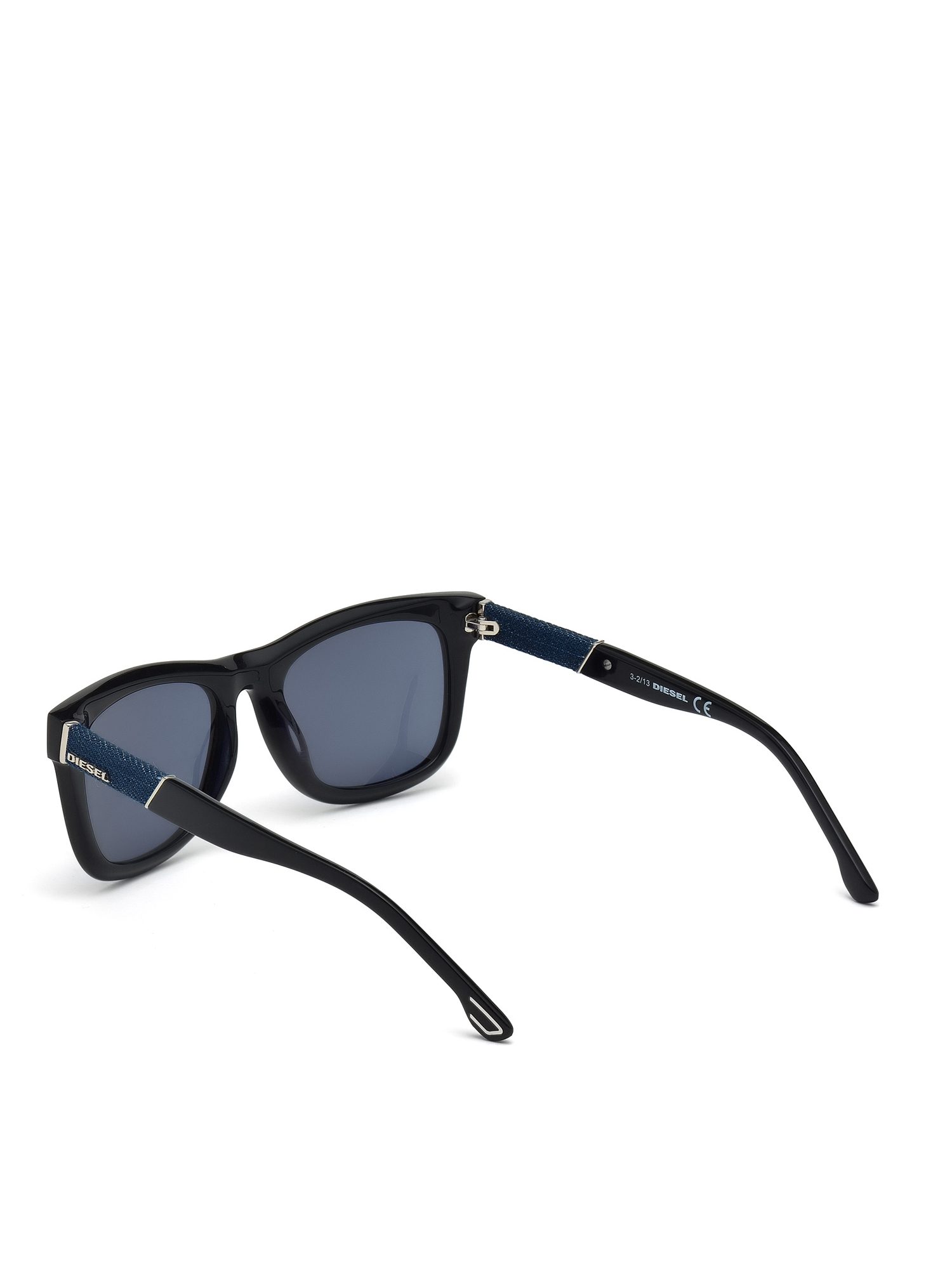 Diesel - DM0050, Man's Eyewear with unique denim insert in Black - 3