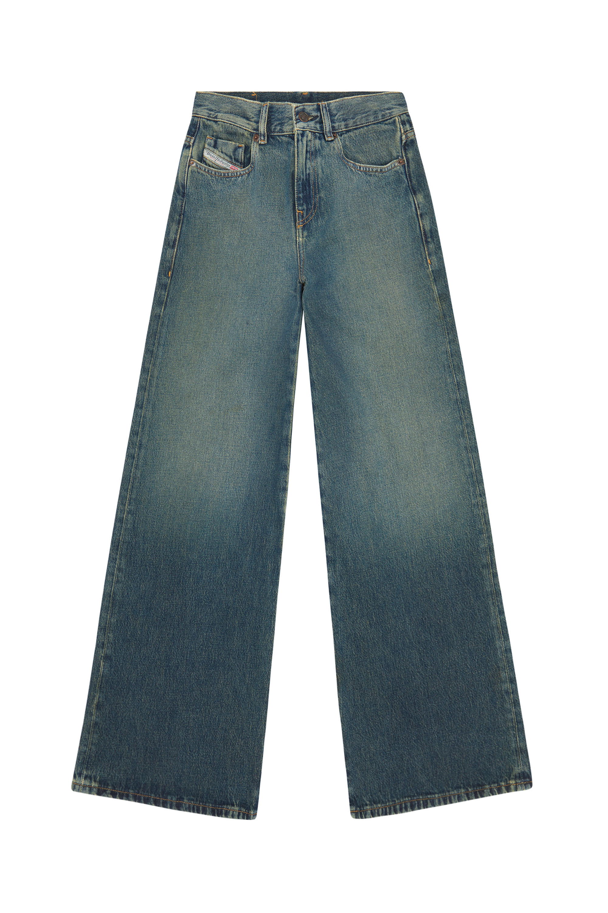 Diesel - Bootcut and Flare Jeans 1978 D-Akemi 09C04, Woman's Bootcut and Flare Jeans - 1978 D-Akemi in Dark Blue - 3