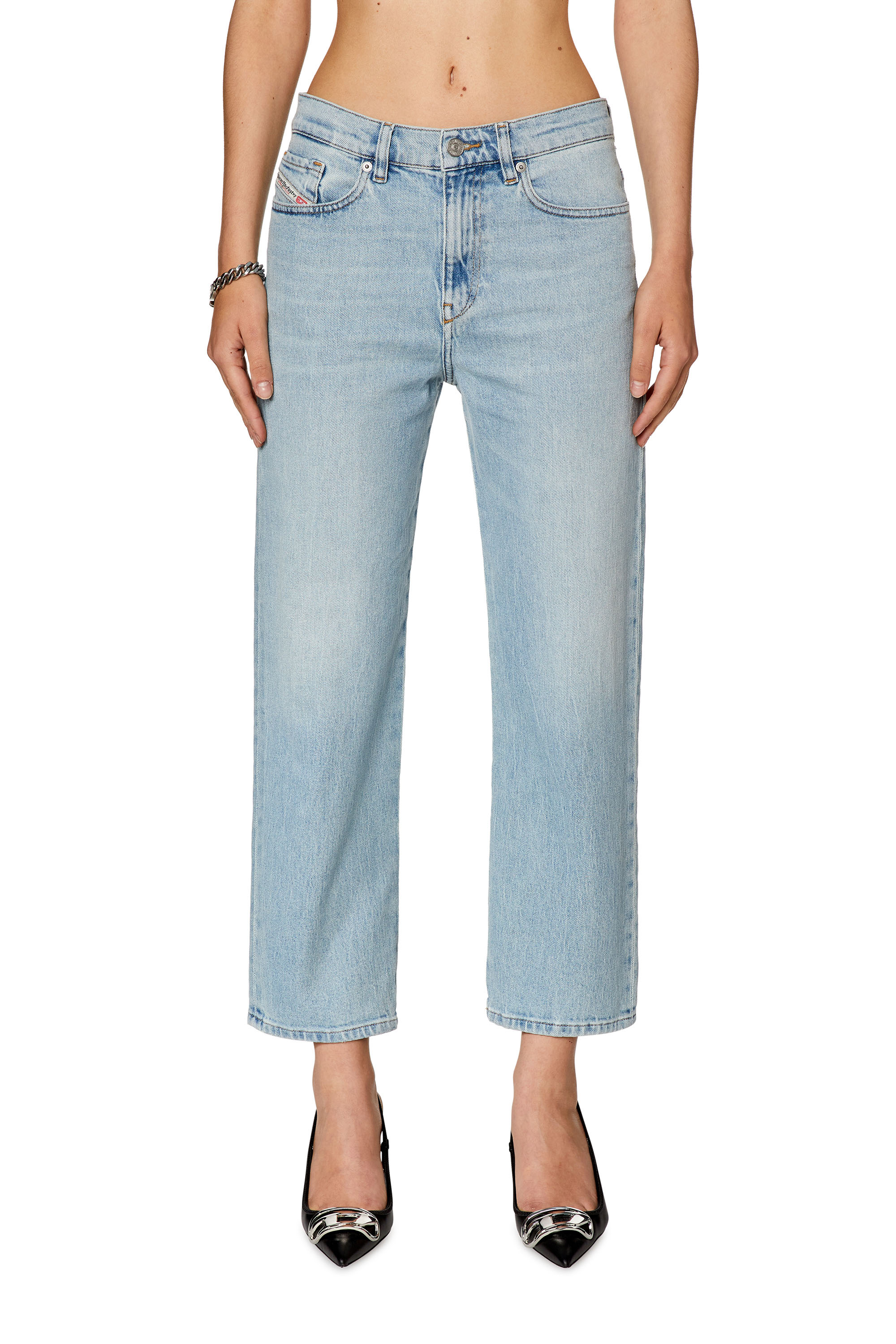Diesel - Boyfriend Jeans 2016 D-Air 09G74, Woman's Boyfriend Jeans - 2016 D-Air in Light Blue - 1