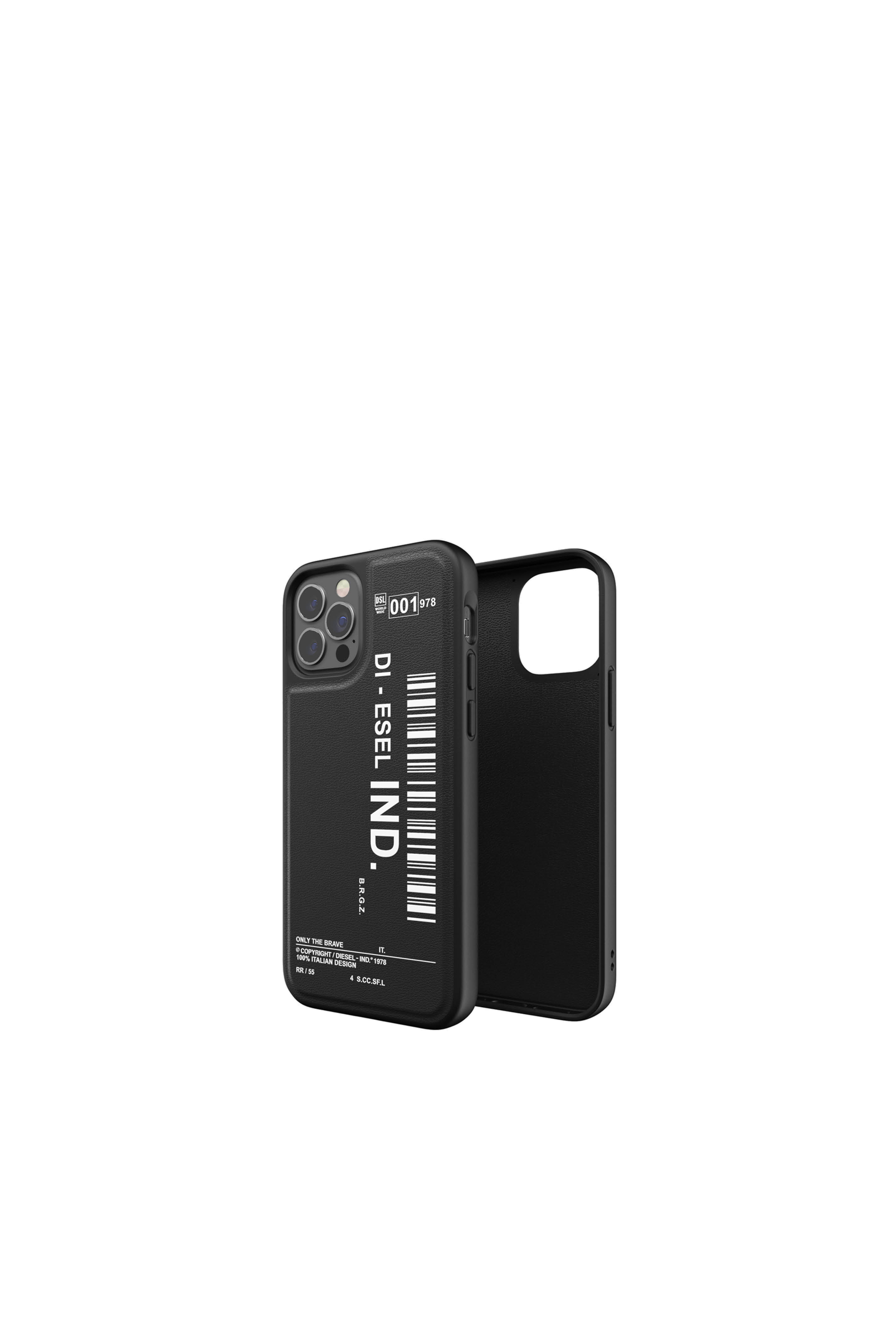 Diesel - 42489 STANDARD CASE, Unisex's Moulded Case Core for iPhone 12/12 Pro in Black - 1
