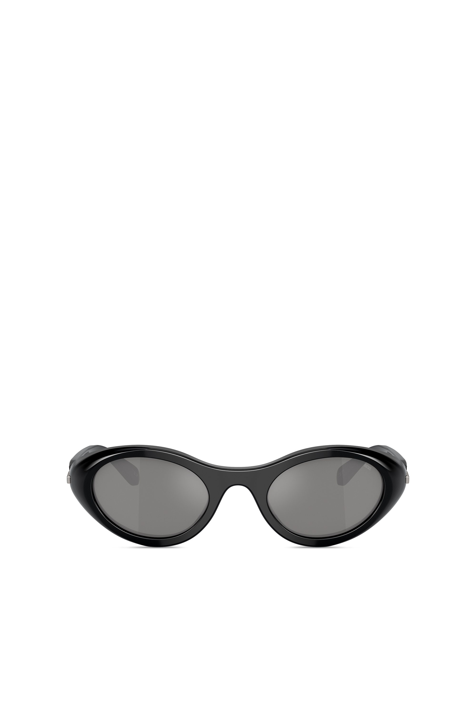 Diesel - 0DL2004, Unisex's Wrap-around shape sunglasses in Black/Flash mirror - 2