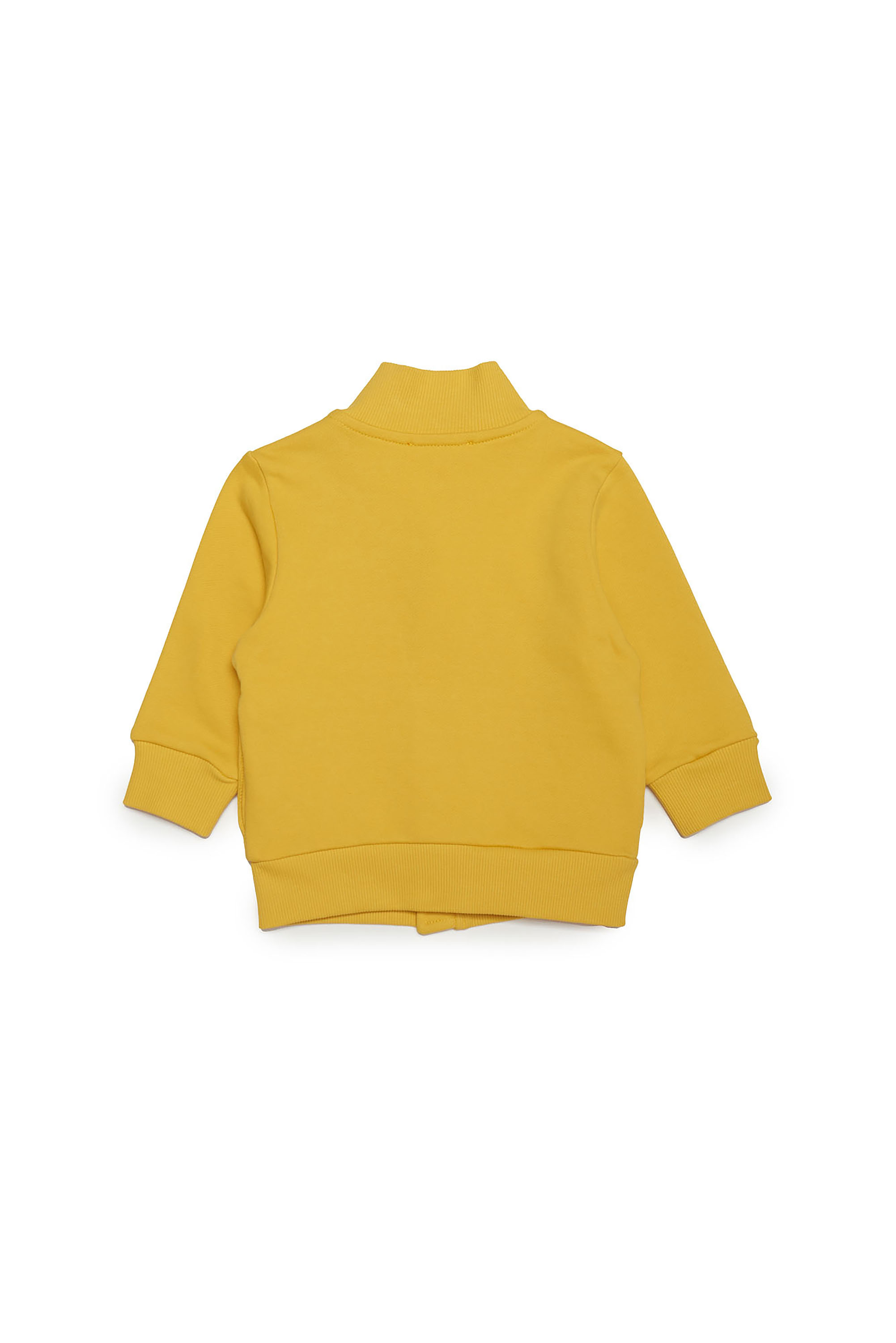 Diesel - SVASEB, Man's Zip-up sweatshirt with sporty logo in Yellow - 2