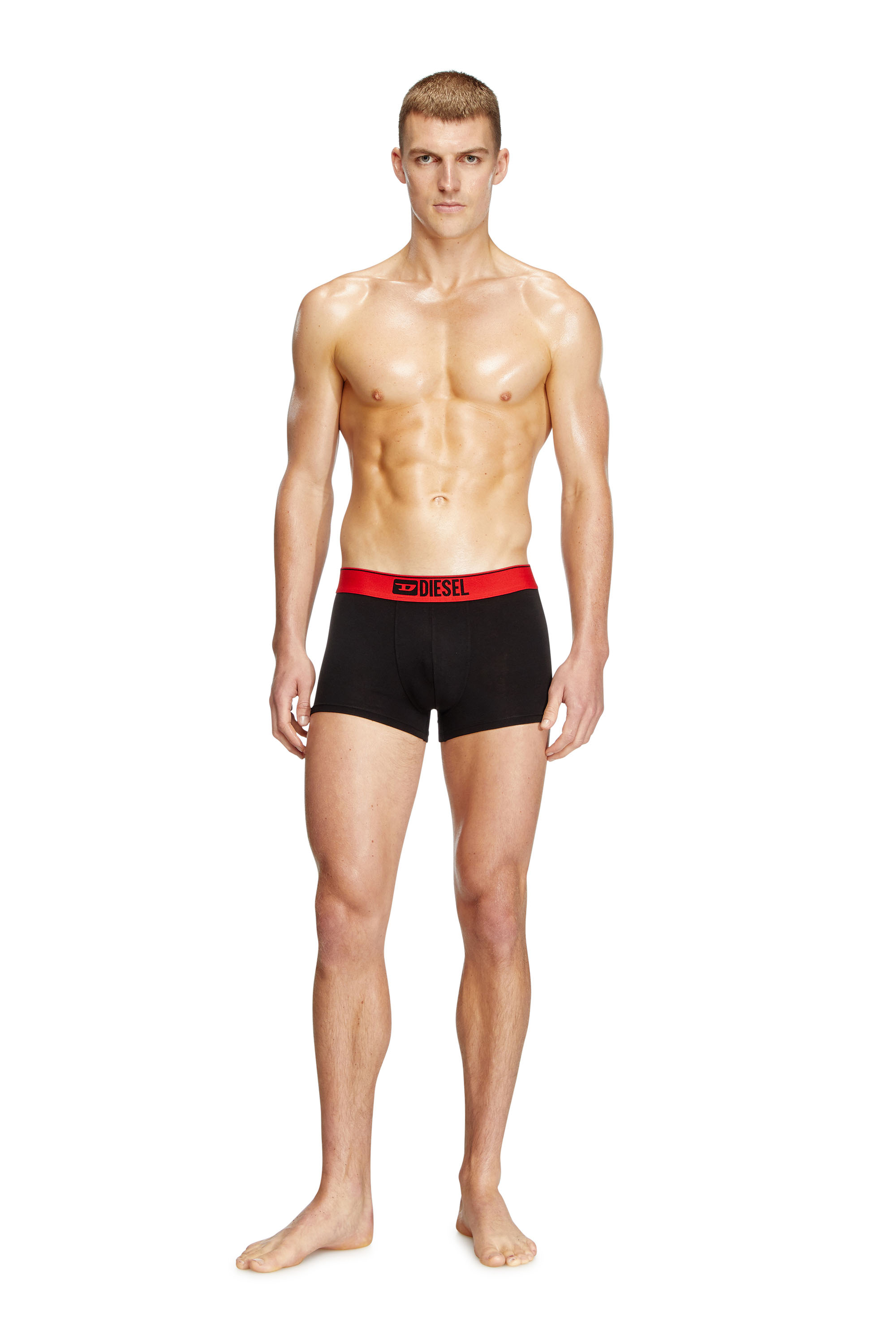 Diesel - UMBX-DAMIENTHREEPACK, Man's Three-pack of plain boxer in Multicolor/Black - 2