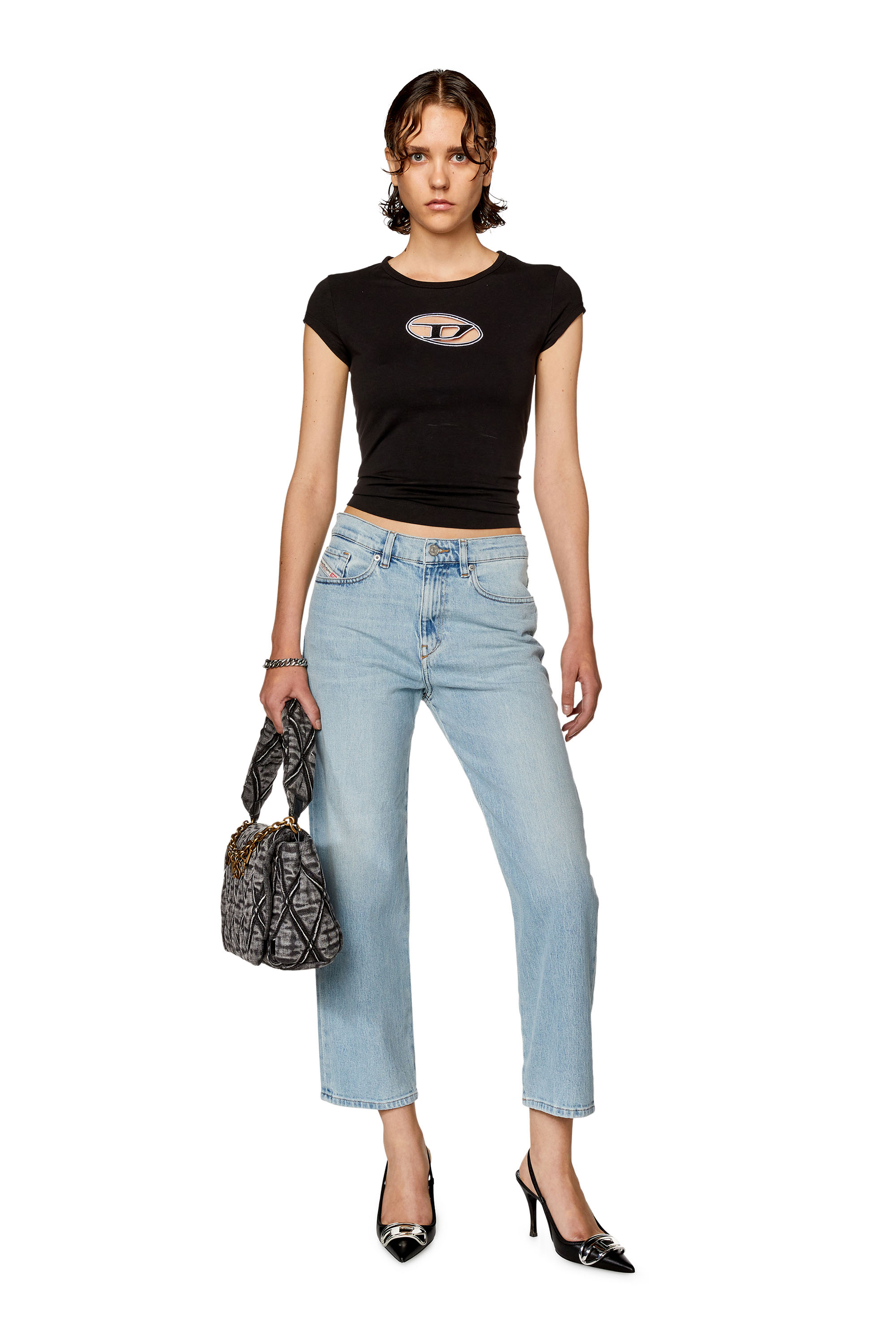 Diesel - Boyfriend Jeans 2016 D-Air 09G74, Woman's Boyfriend Jeans - 2016 D-Air in Light Blue - 2
