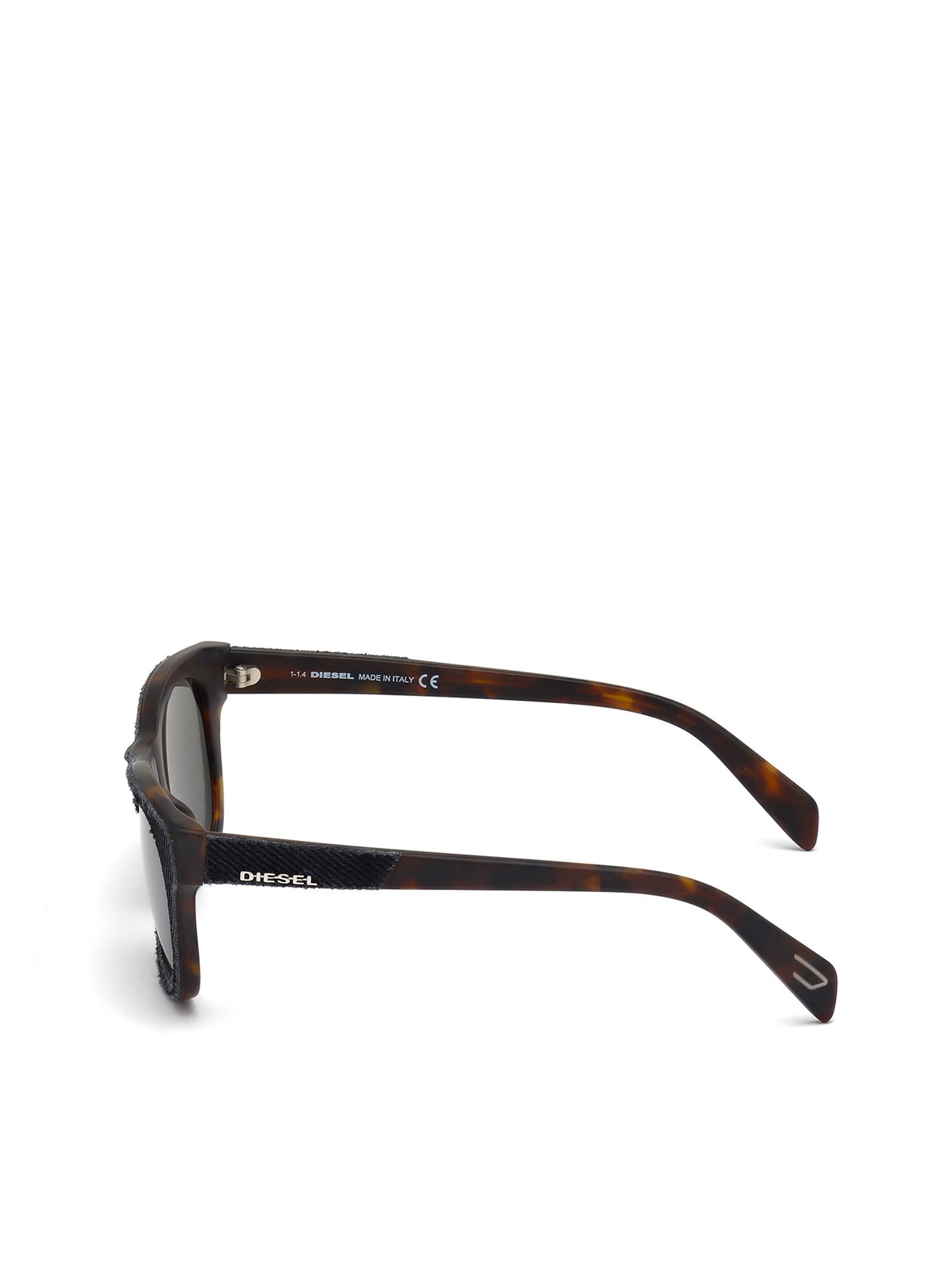 Diesel - DL0111, Unisex's Eyewear with unique denim frame front in Grey - 4