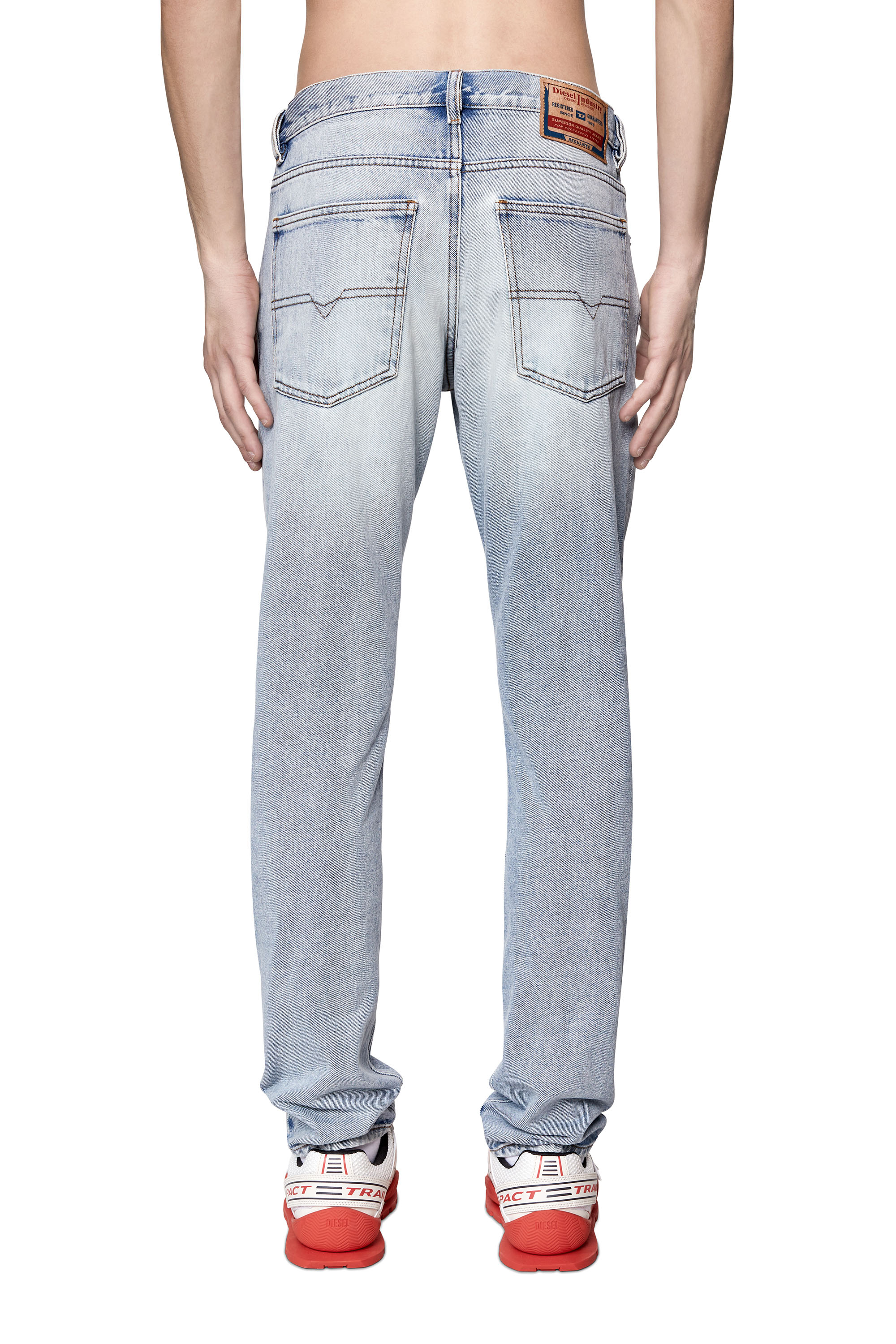 Diesel - Straight Jeans 1995 D-Sark 09C14, Man's Straight Jeans - 1995 D-Sark in Light Blue - 4