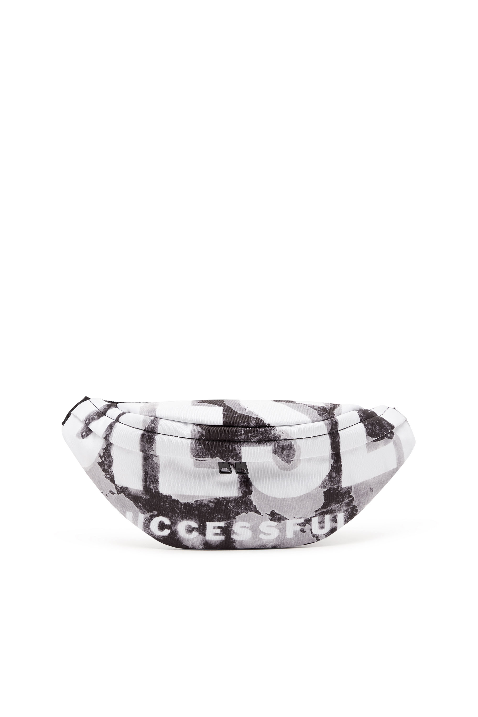 Diesel - RAVE BELTBAG X, Man's Rave Beltbag X - Belt bag in logo-printed fabric in Black - 1