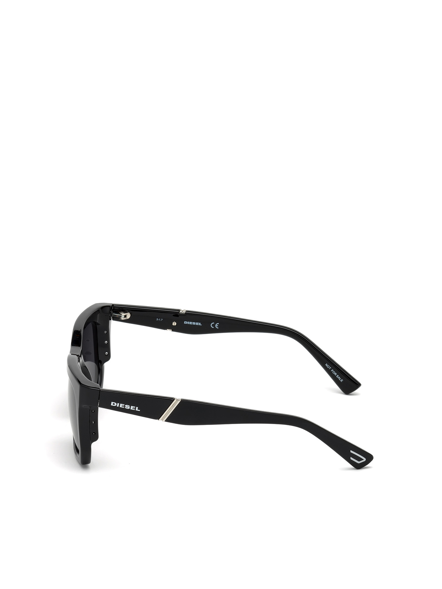 Diesel - DL0254, Man's Square eyewear with slim blinders in Black - 4
