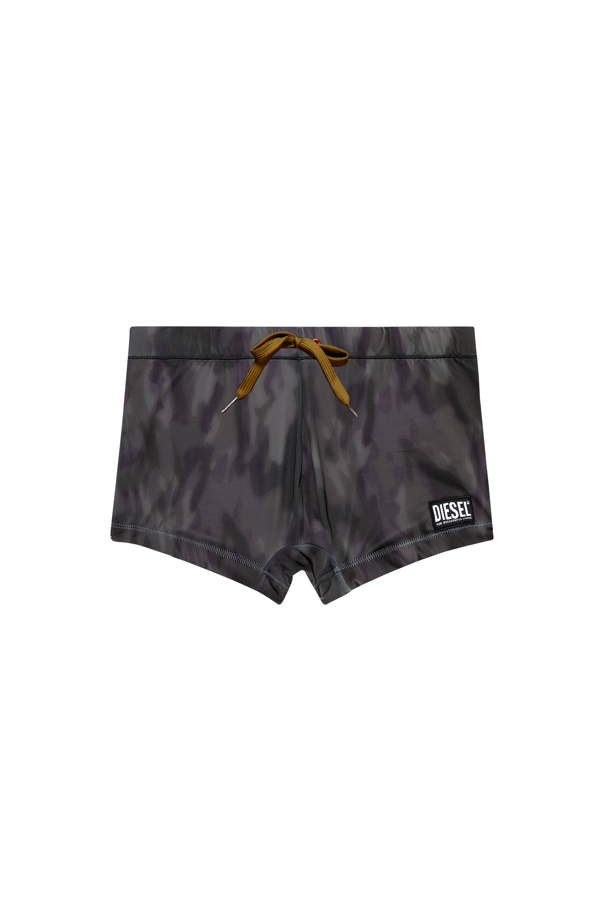 Diesel - BMBX-BRAD, Man's Mottled swim boxer briefs in Black - 4