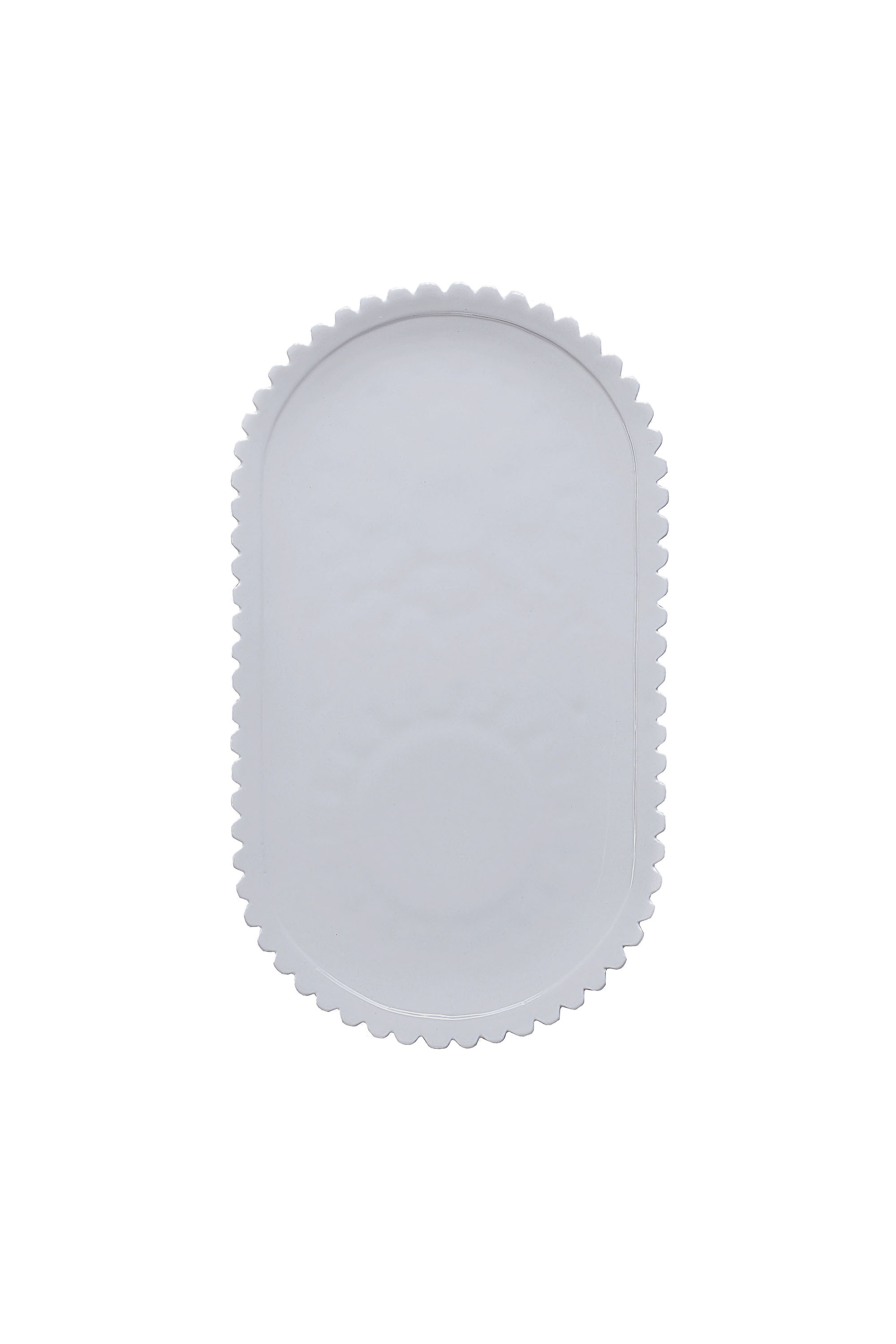 Diesel - 10917 MACHINE COLLEC, Unisex's Oval porcelain serving tray in White - 1