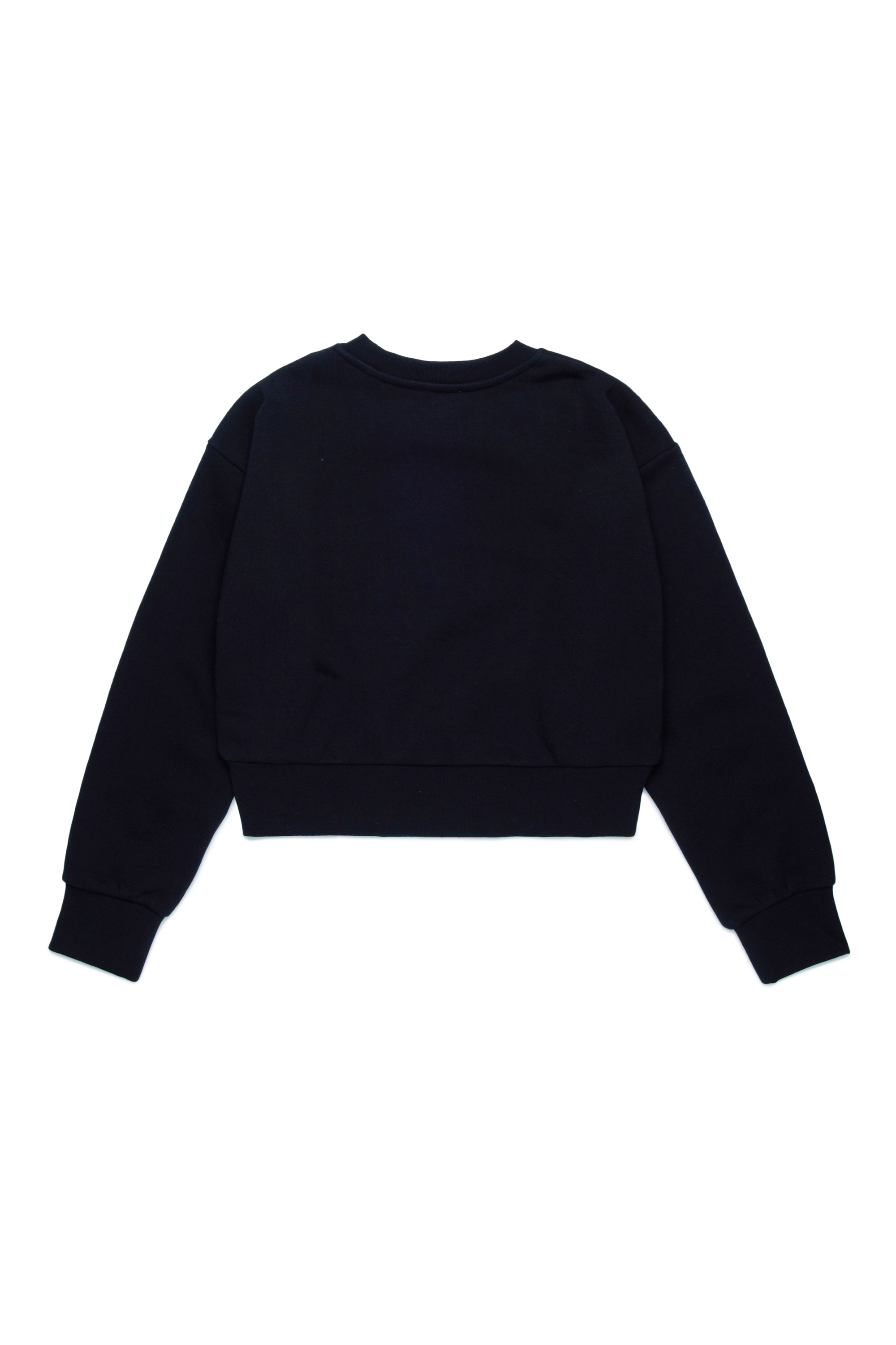 Diesel - STRASLIUM, Woman's Sweatshirt with Oval D cutout in Black - 2