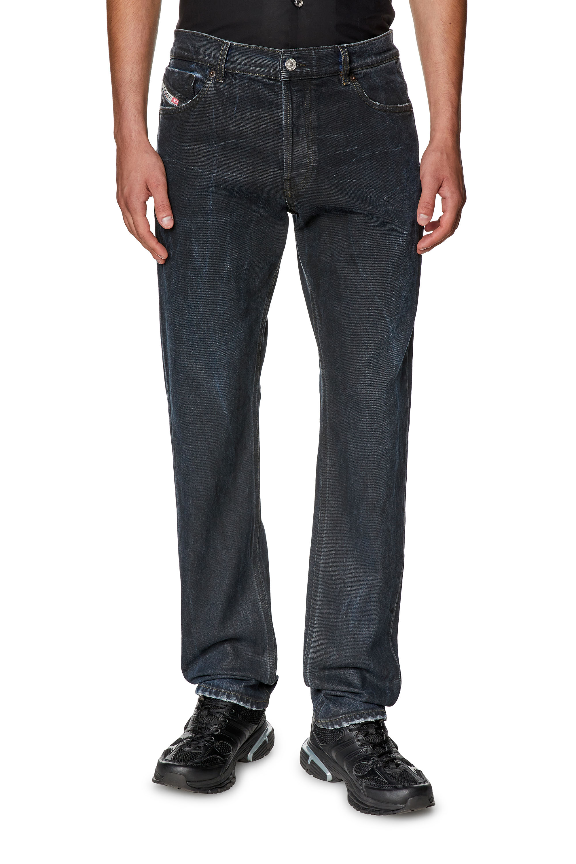 Diesel - Man's Straight Jeans 1995 D-Sark 0HJAU, Black/Dark grey - 1
