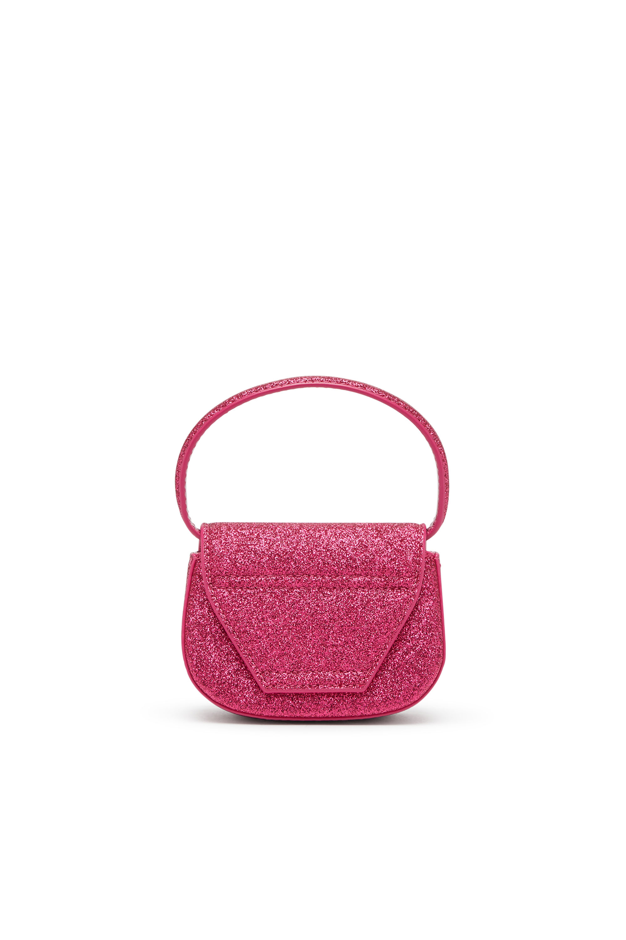 Diesel - 1DR XS, Woman's 1DR XS-Iconic mini bag in glitter fabric in Hot pink - 2