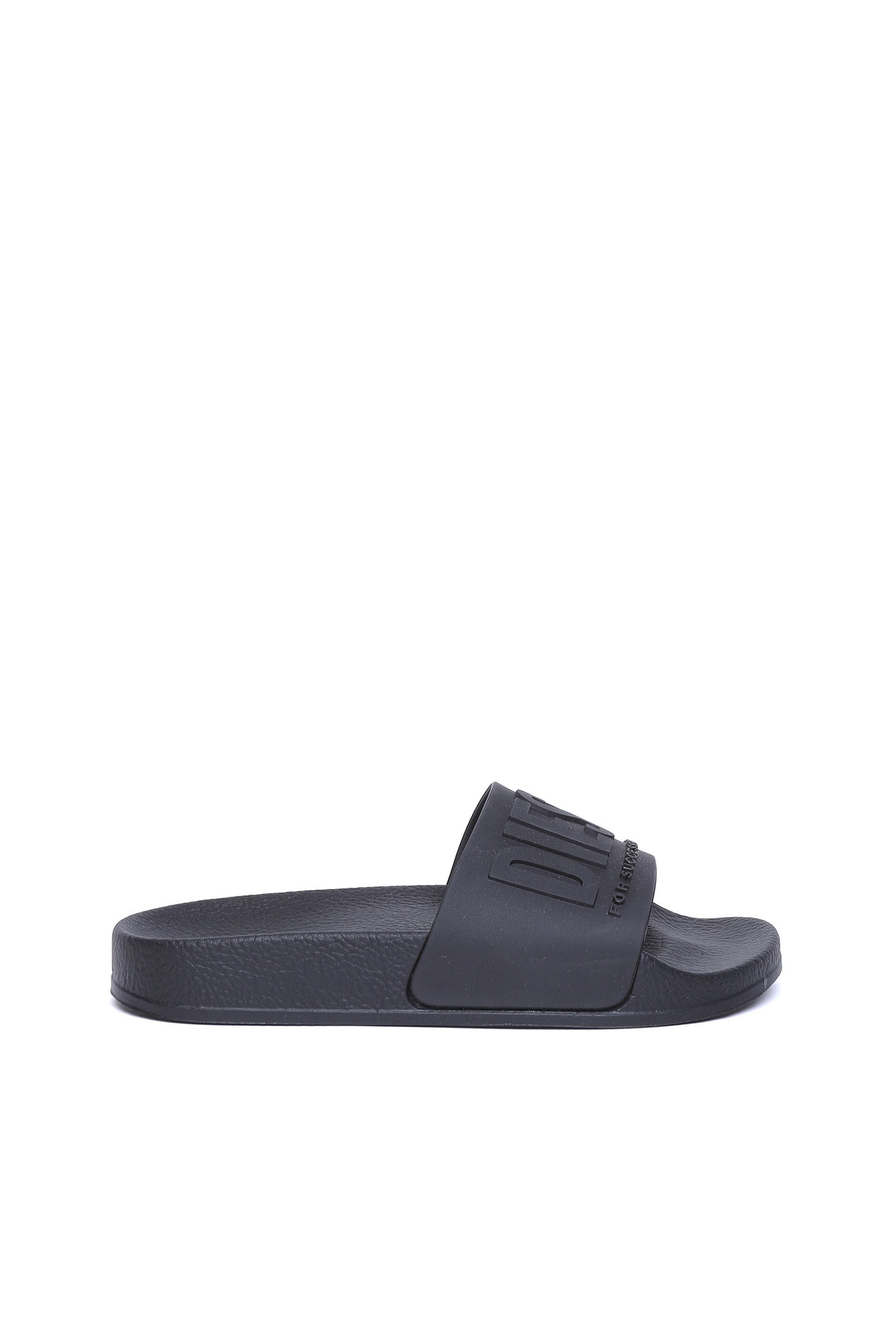 Diesel - SA-MAYEMI CC, Unisex's Pool slides with embossed logo in Black - 1