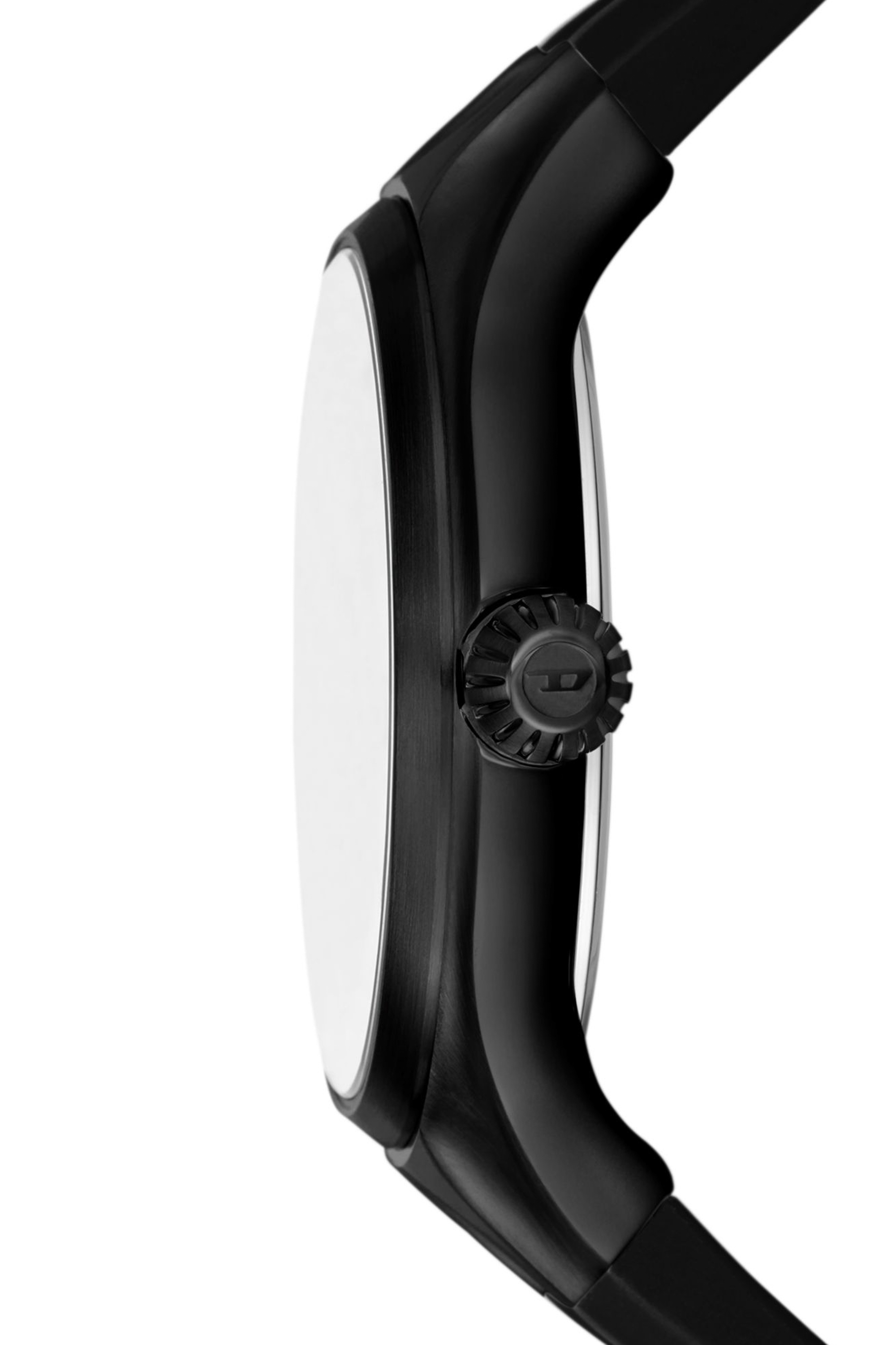 Diesel - DZ2203, Man's Streamline three-hand black silicone watch in Black - 3