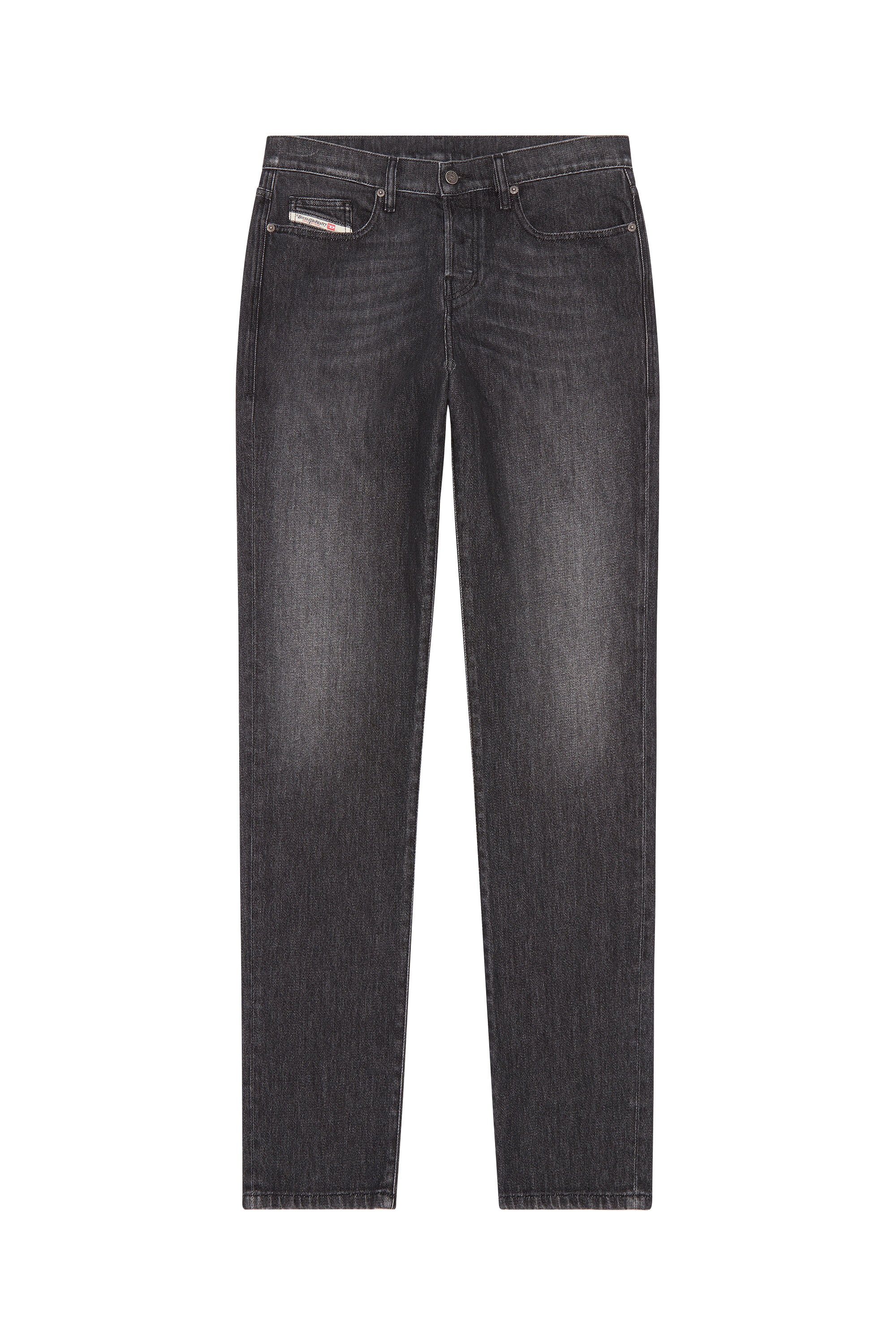 Diesel - Straight Jeans 2020 D-Viker 09F75, Man's Straight Jeans - 2020 D-Viker in Black/Dark grey - 3
