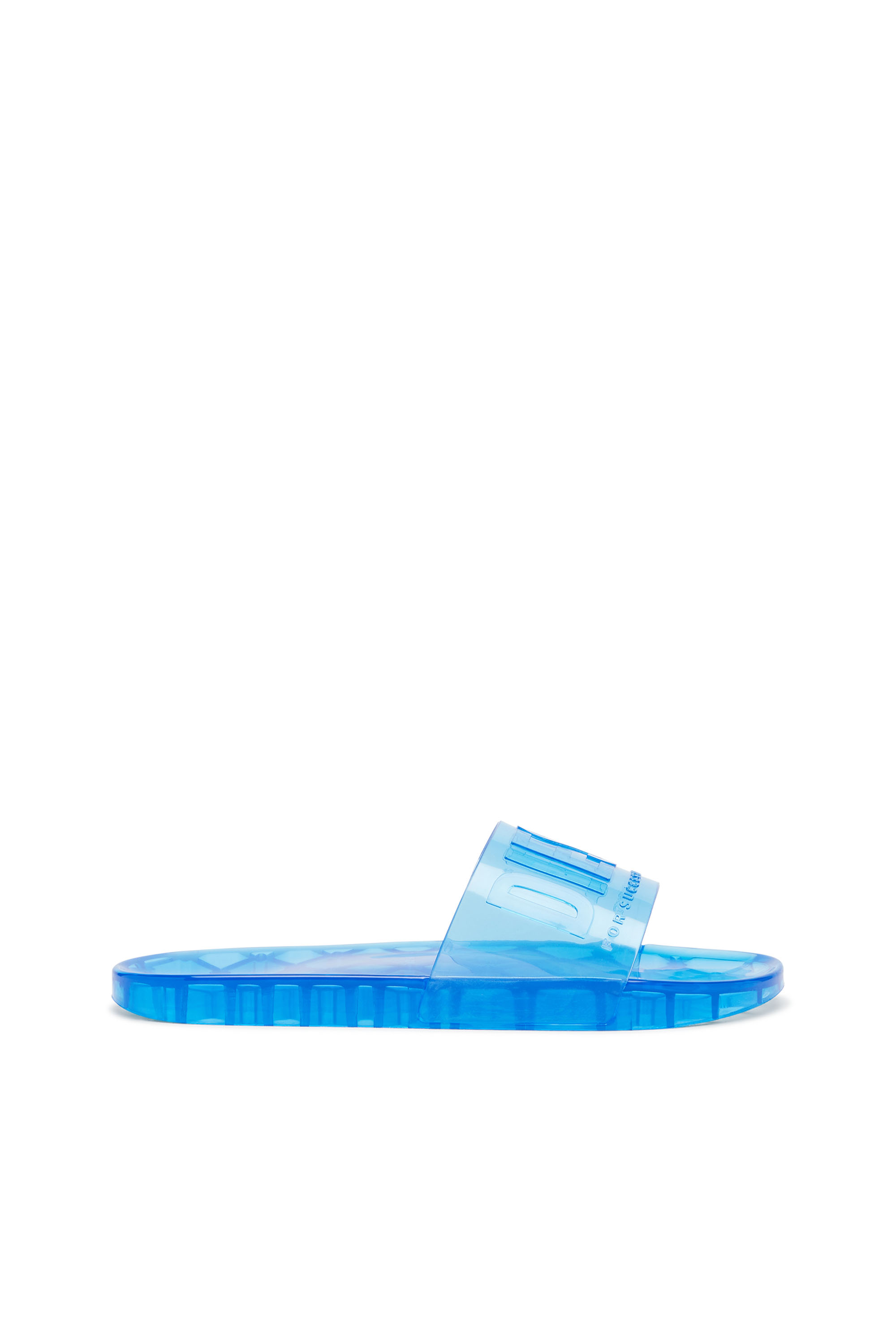 Diesel - SA-KARAIBI GL X, Woman's Sa-Karaibi-Pool slides in clear PVC in Azure - 1